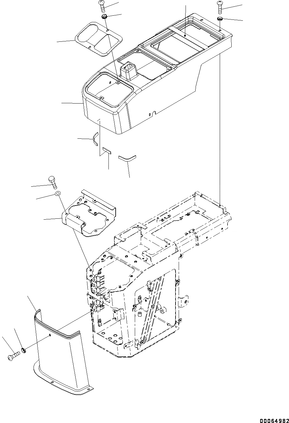 Схема запчастей Komatsu WA320PZ-6 - КОНСОЛЬ, КОНСОЛЬ COVER, ПРАВ. (№7-7) КОНСОЛЬ, MULTI FUNCTION MONO РЫЧАГ, С УПРАВЛ. НАВЕСН. ОБОРУД. -РЫЧАГ, С СОЕДИНИТ. УСТР-ВО