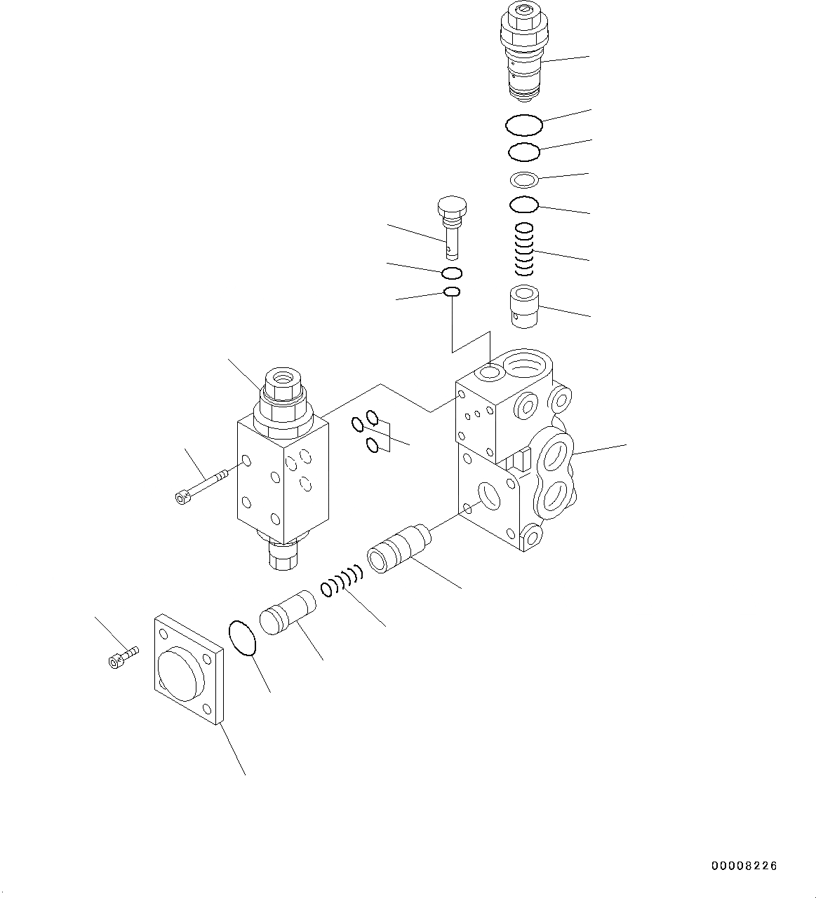 Схема запчастей Komatsu WA320PZ-6 - ГИДРОЛИНИЯ, 2-Х СЕКЦИОНН. КЛАПАН ARRANGEMENT, С ЭКСТРЕНН. УПРАВЛ., С ПОГРУЗ. METER, ОТСЕКАЮЩИЙ КЛАПАН (№7-) ГИДРОЛИНИЯ, 2-Х СЕКЦИОНН. КЛАПАН ARRANGEMENT, С ЭКСТРЕНН. УПРАВЛ., С ПОГРУЗ. METER