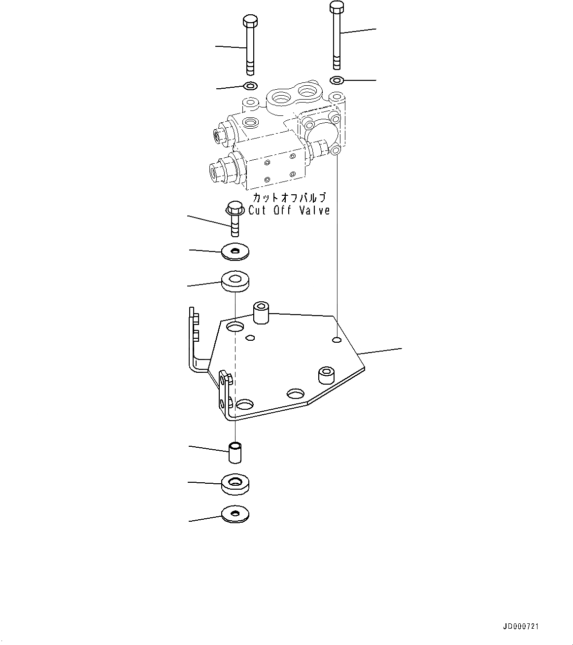 Схема запчастей Komatsu WA320PZ-6 - ГИДРОЛИНИЯ, 2-Х СЕКЦИОНН. КЛАПАН ARRANGEMENT, С ПОГРУЗ. METER, ЭЛЕМЕНТЫ КРЕПЛЕНИЯ (№7-) ГИДРОЛИНИЯ, 2-Х СЕКЦИОНН. КЛАПАН ARRANGEMENT, С ПОГРУЗ. METER