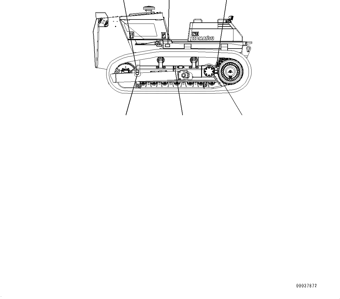 Схема запчастей Komatsu D85PX-15E0 - BALANCING MARK (№9-) BALANCING MARK