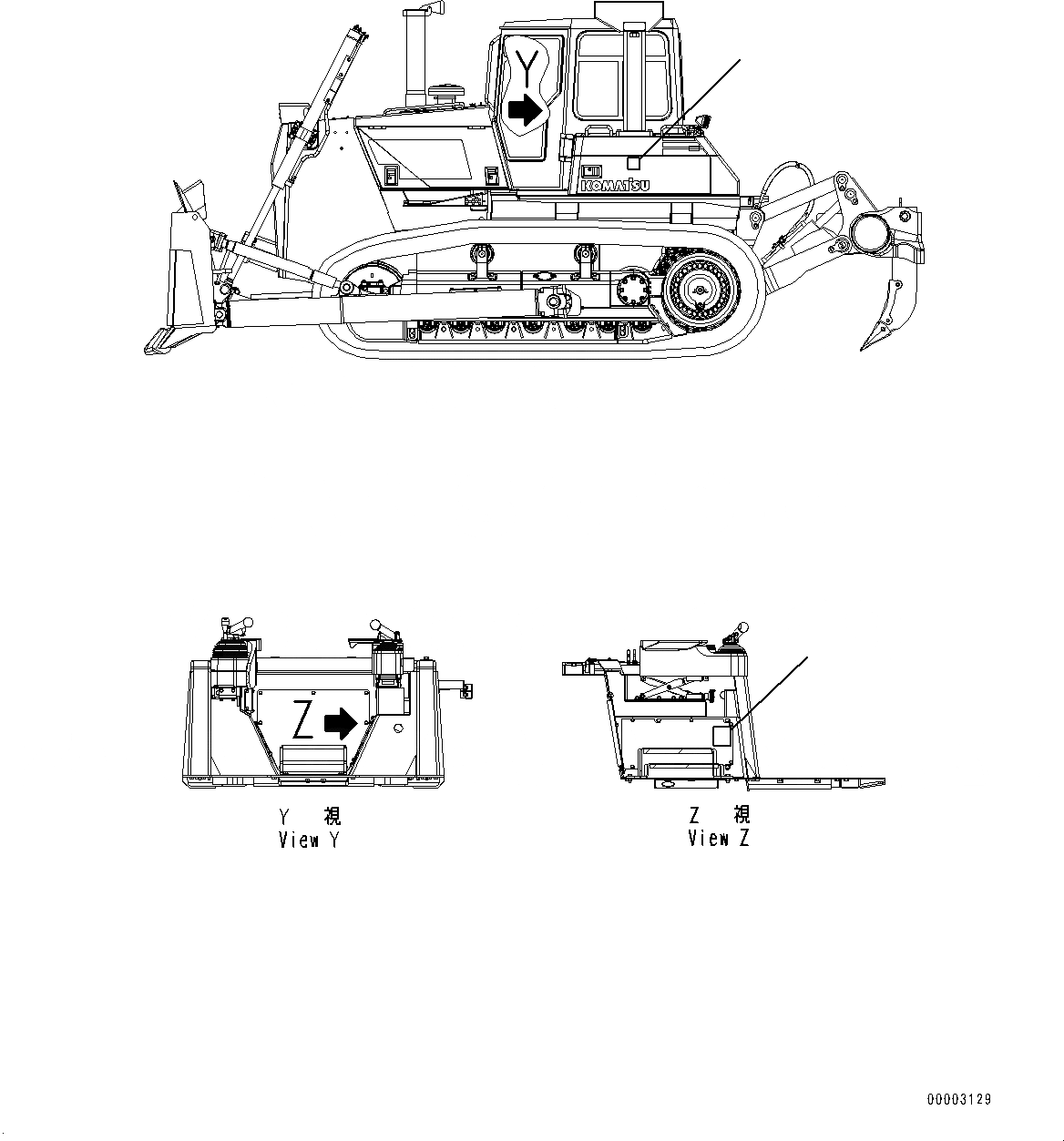 Схема запчастей Komatsu D85PX-15E0 - ЕС МАРКИРОВКА (№9-) ЕС МАРКИРОВКА