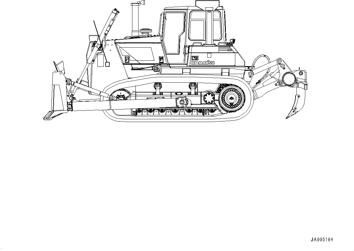 Схема запчастей Komatsu D85EX-15E0 - ОСНОВН. КОНСТРУКЦИЯ, ПЛАСТИНА (№-) ОСНОВН. КОНСТРУКЦИЯ, С КАБИНОЙ, БЕЗ МНОГОСТОЕЧН. РЫХЛИТ., ANGLE