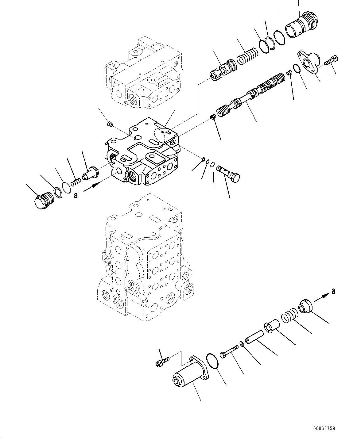 Схема запчастей Komatsu D85EX-15R - КРЫЛО, УПРАВЛЯЮЩ. КЛАПАН (8/) (№-) КРЫЛО, С ВЫСОК. ЕМК. АККУМУЛЯТОР, С РЕГУЛИР. МНОГОСТОЕЧН. РЫХЛИТ., С КАБИНОЙ