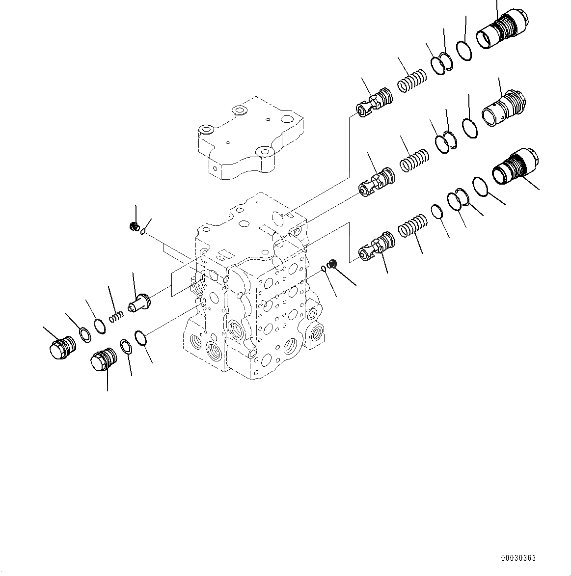 Схема запчастей Komatsu D85EX-15R - КРЫЛО, УПРАВЛЯЮЩ. КЛАПАН (/8) (№-) КРЫЛО, С ВЫСОК. ЕМК. АККУМУЛЯТОР, С КАБИНОЙ