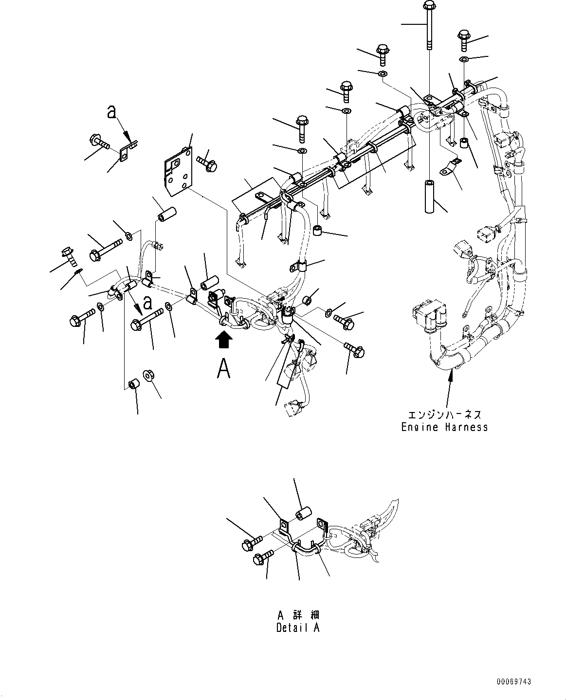 Схема запчастей Komatsu SAA6D125E-5CR - ПРОВОДКА, ПРОВОДКА СУППОРТ (№89-) ПРОВОДКА, TROPICAL