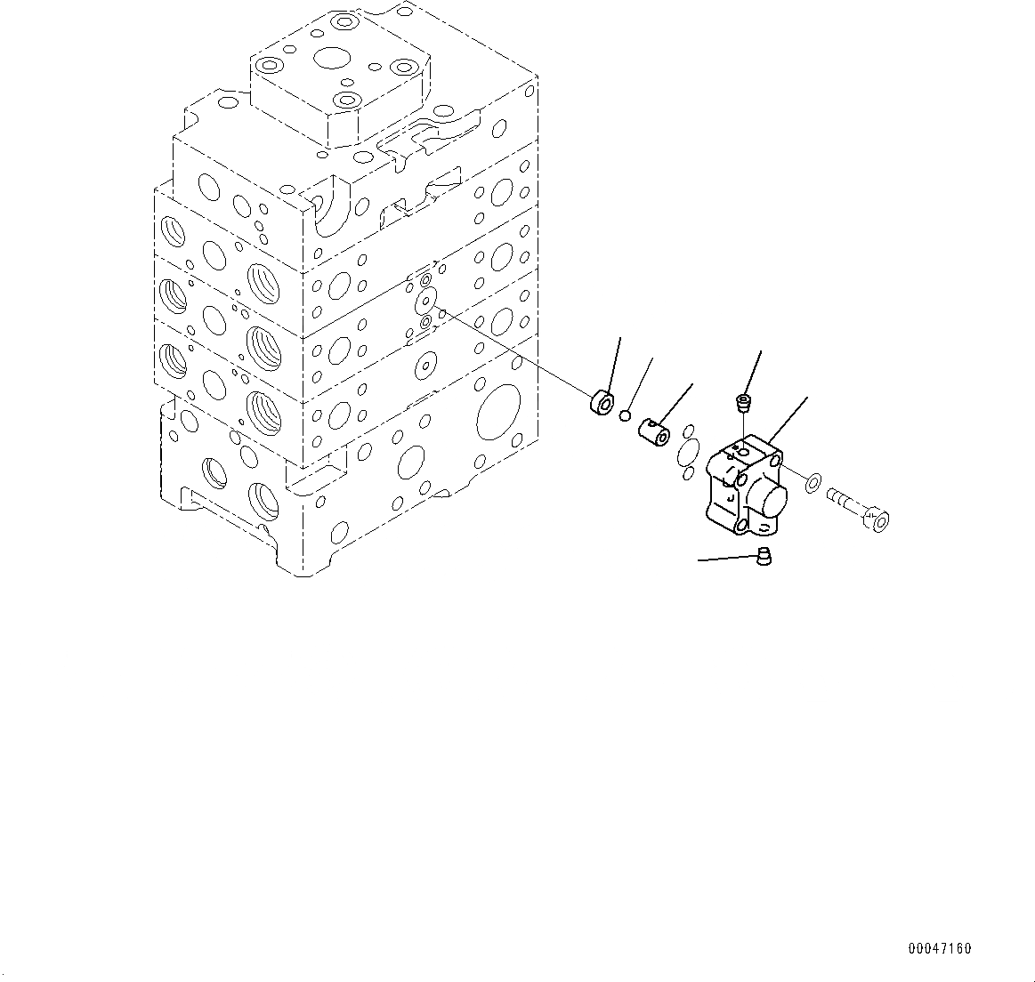 Схема запчастей Komatsu WA500-6 - УПРАВЛЯЮЩ. КЛАПАН, -КЛАПАН (/) (№79-) УПРАВЛЯЮЩ. КЛАПАН, С 2-Х СЕКЦИОНН. УПРАВЛЯЮЩ. КЛАПАН