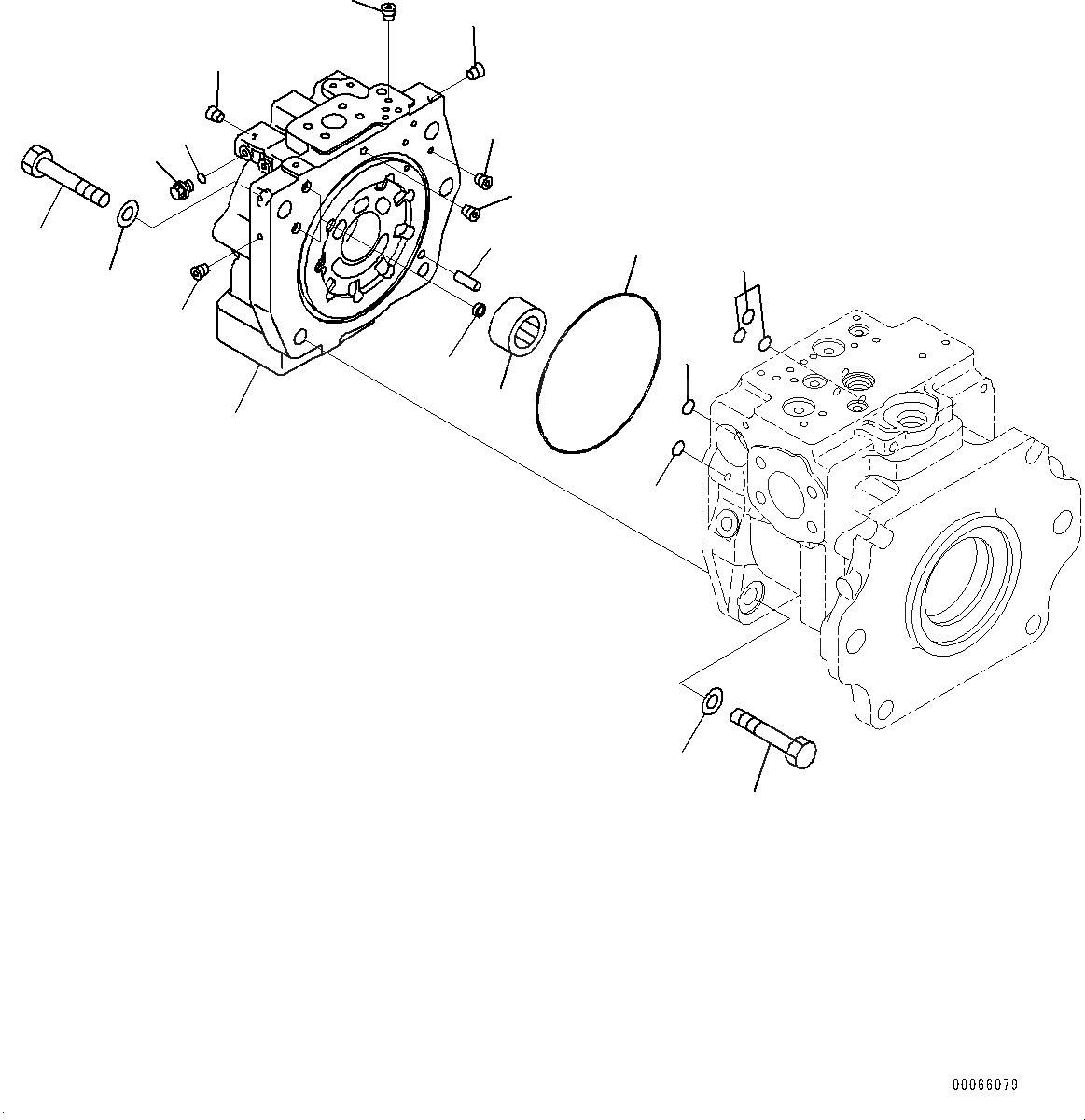 Схема запчастей Komatsu WA500-6 - ГИДР. НАСОС., ПОГРУЗ. НАСОС (/8) (№79-) ГИДР. НАСОС., С ТОРМОЗ. МАСЛ. СИСТЕМА ОХЛАЖДЕНИЯ