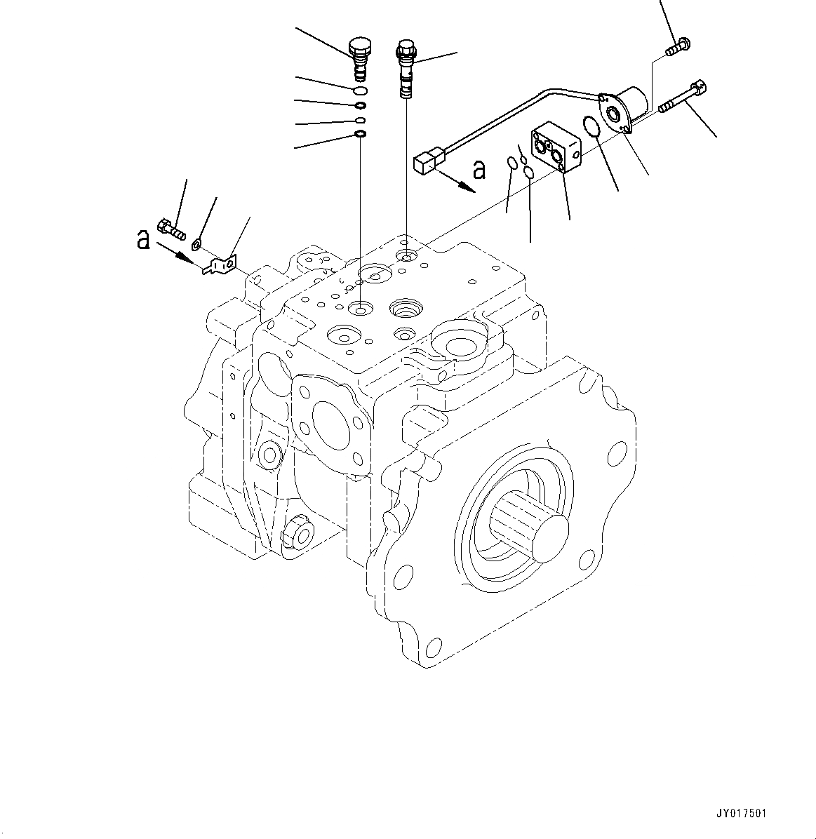 Схема запчастей Komatsu WA500-6 - ГИДР. НАСОС., ПОГРУЗ. НАСОС (8/8) (№79-) ГИДР. НАСОС., С ТОРМОЗ. МАСЛ. СИСТЕМА ОХЛАЖДЕНИЯ