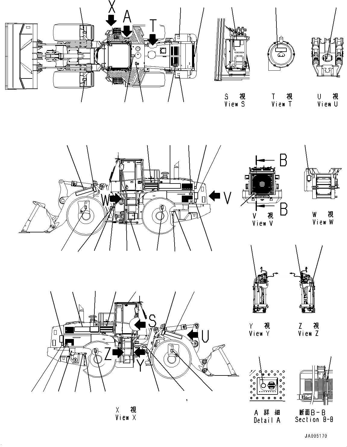 Схема запчастей Komatsu WA500-6 - МАРКИРОВКА (№-7) МАРКИРОВКА, АНГЛ., ЕС, ЕС БЕЗОПАСН. REGULATION