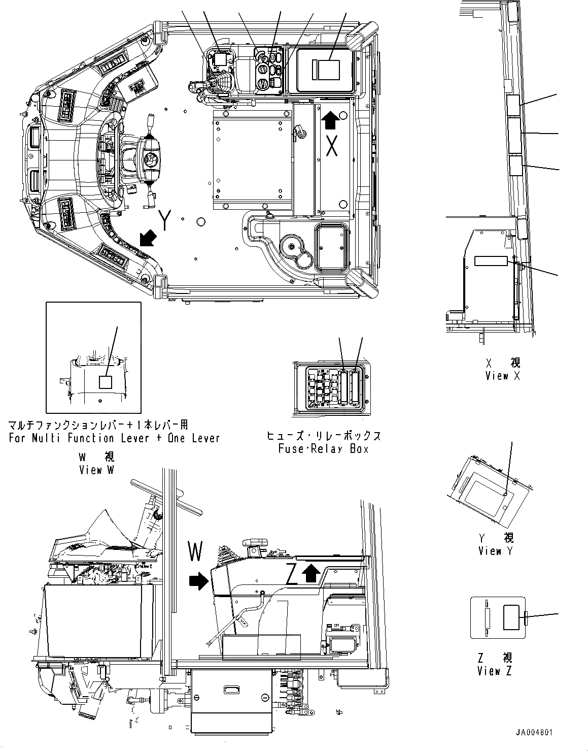 Схема запчастей Komatsu WA150PZ-6 - МАРКИРОВКА, ИНТЕРЬЕР (№8-8) МАРКИРОВКА, АНГЛ., ДЛЯ СТРАН ЕС БЕЗОПАСН. REGULATION