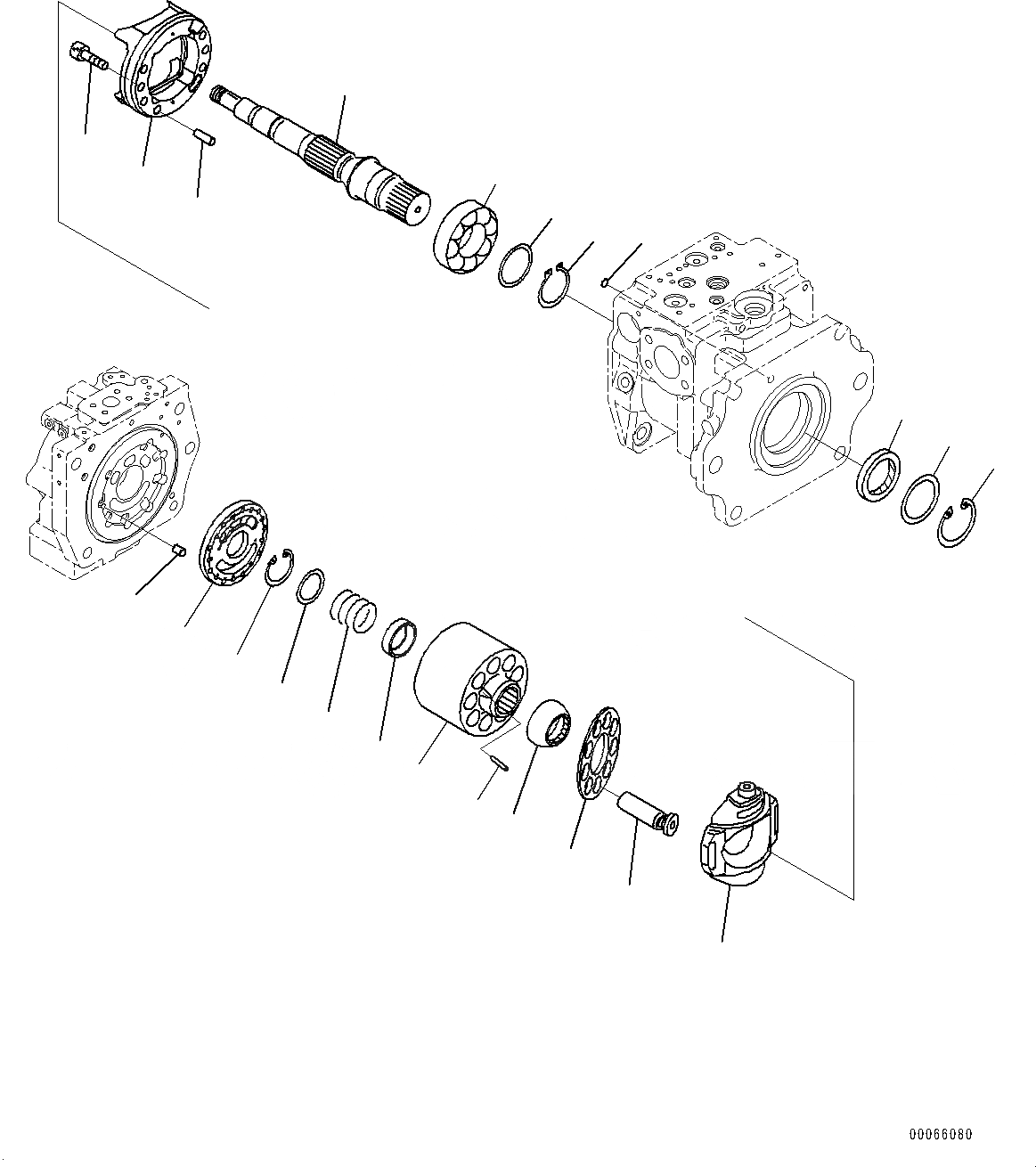 Схема запчастей Komatsu WA500-6 - ГИДР. НАСОС., ПОГРУЗ. НАСОС (/8) (№79-) ГИДР. НАСОС., С ТОРМОЗ. МАСЛ. СИСТЕМА ОХЛАЖДЕНИЯ