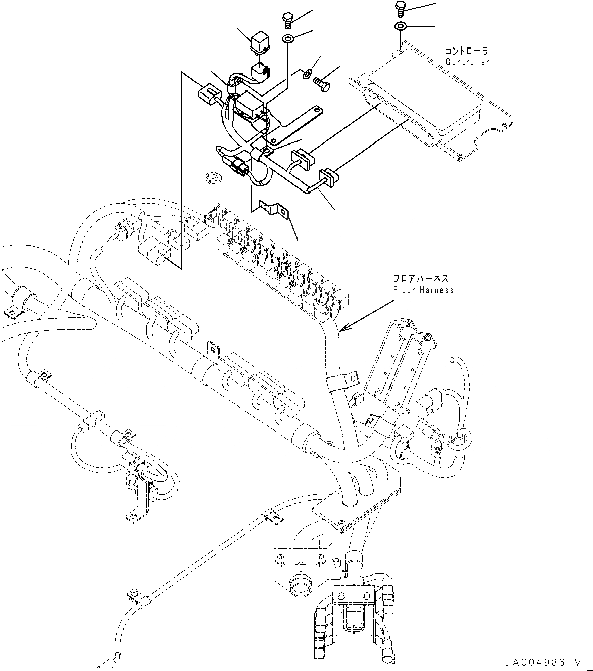 Схема запчастей Komatsu WA500-6 - KOMTRAX ПРОВОДКА (№79-) KOMTRAX ПРОВОДКА, ДЛЯ CHINA