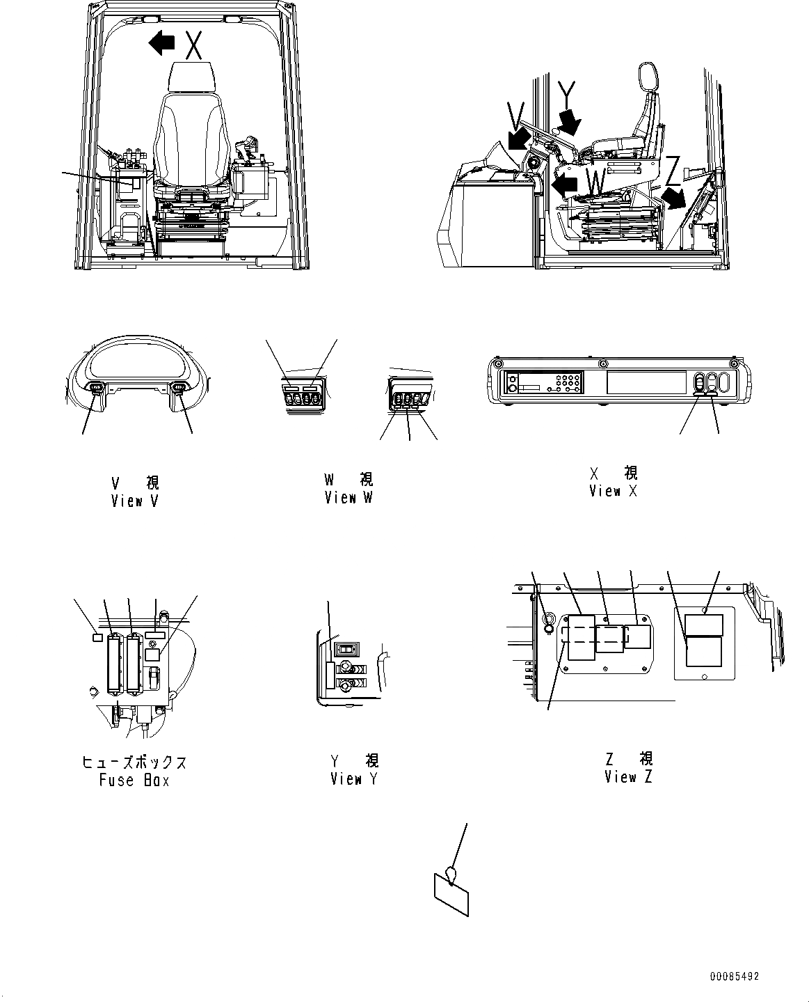 Схема запчастей Komatsu WA500-6 - ПОЛ ТАБЛИЧКИ (№79-) ПОЛ ТАБЛИЧКИ, АНГЛ.