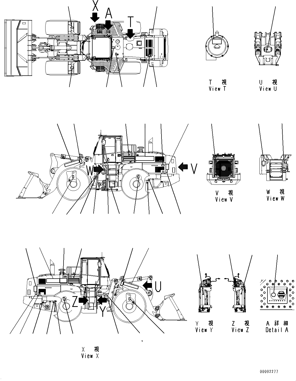 Схема запчастей Komatsu WA500-6 - МАРКИРОВКА (№79-) МАРКИРОВКА, ФРАНЦИЯ-АНГЛ.