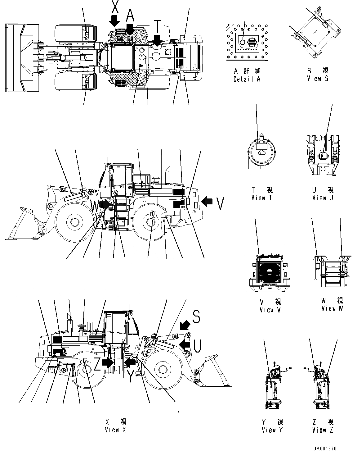 Схема запчастей Komatsu WA500-6 - МАРКИРОВКА (№8-) МАРКИРОВКА, КИТАЙ