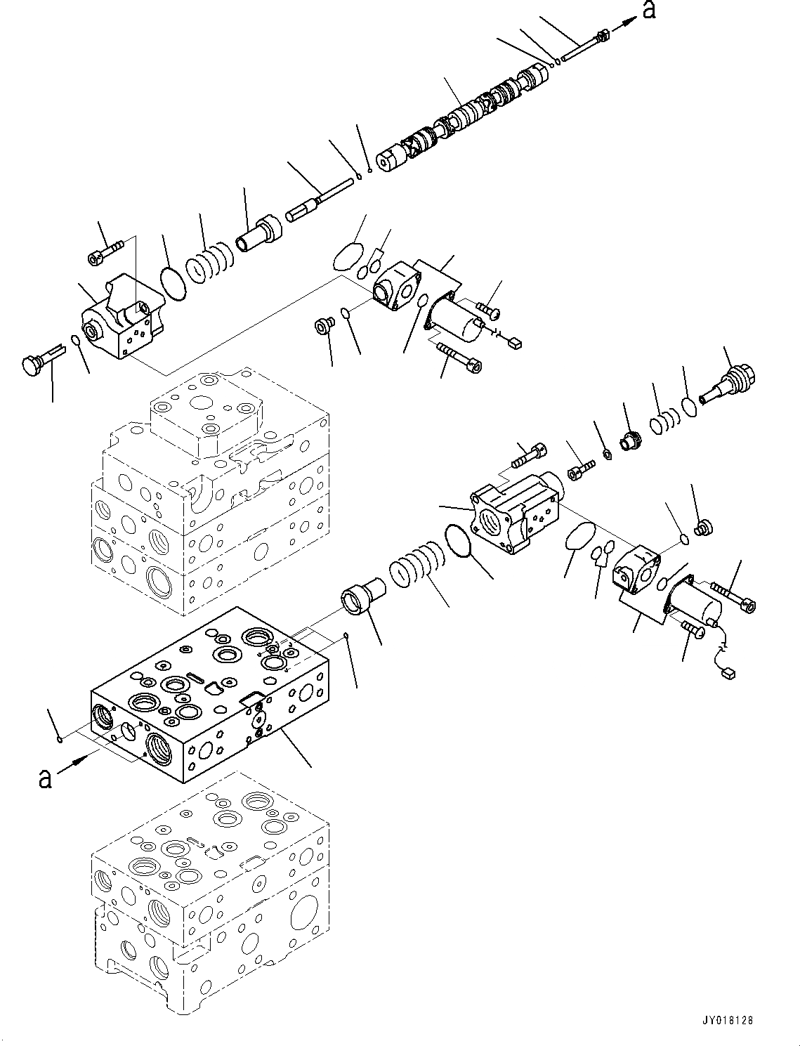 Схема запчастей Komatsu WA500-6 - УПРАВЛЯЮЩ. КЛАПАН, -КЛАПАН (9/) (№79-) УПРАВЛЯЮЩ. КЛАПАН, С 2-Х СЕКЦИОНН. УПРАВЛЯЮЩ. КЛАПАН, ECSS