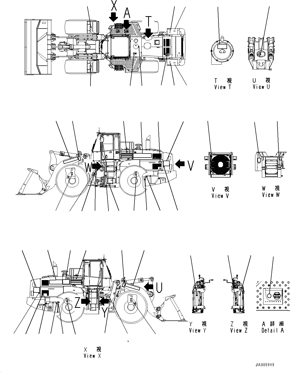 Схема запчастей Komatsu WA500-6 - МАРКИРОВКА (№79-) МАРКИРОВКА, АНГЛ., TEXT ТИП, EPA REGULATIONS TPEM