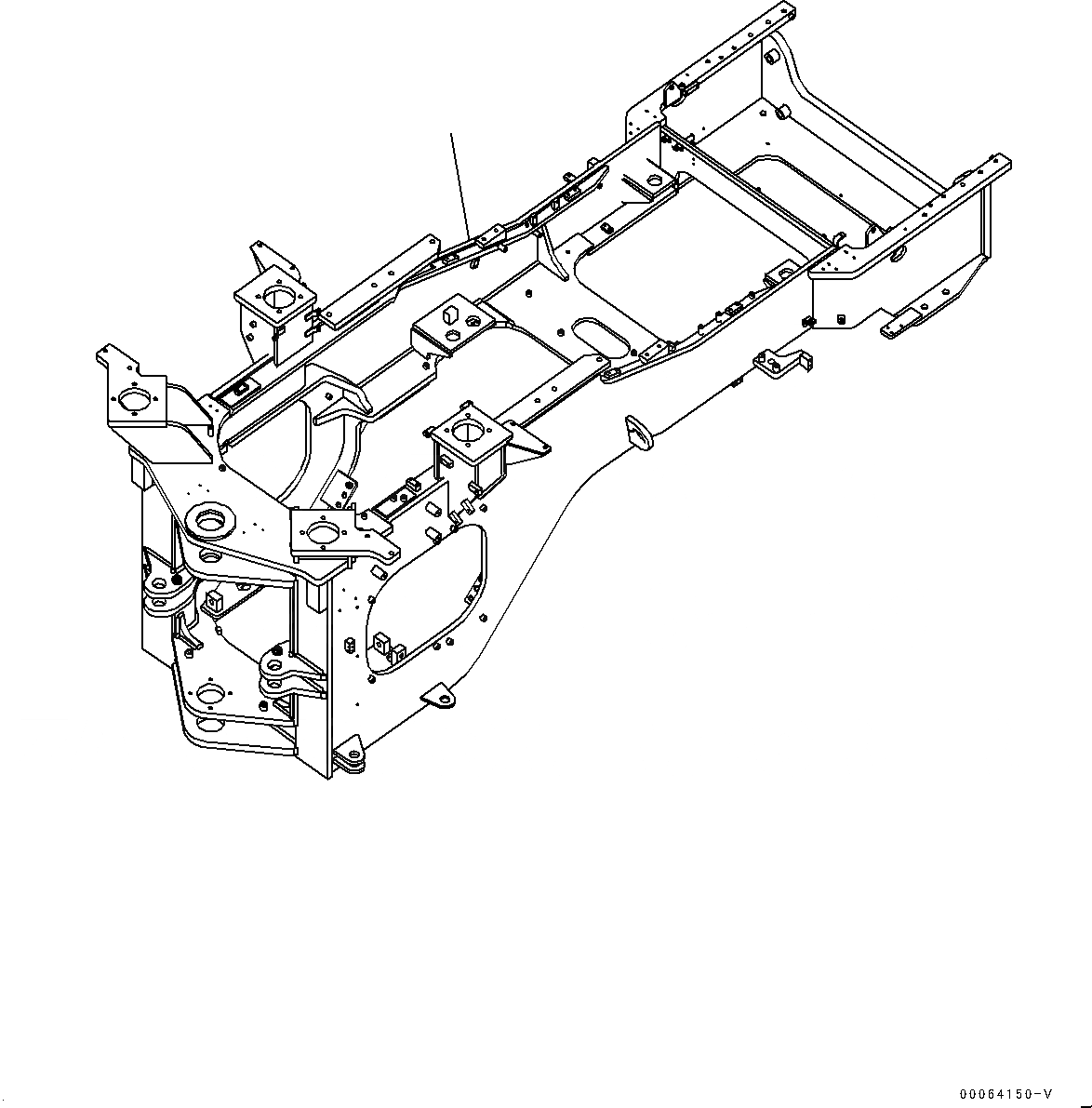 Схема запчастей Komatsu WA500-6R - ЗАДН. РАМА (№-) ЗАДН. РАМА, БЕЗ ТОРМОЗ. МАСЛ. СИСТЕМА ОХЛАЖДЕНИЯ