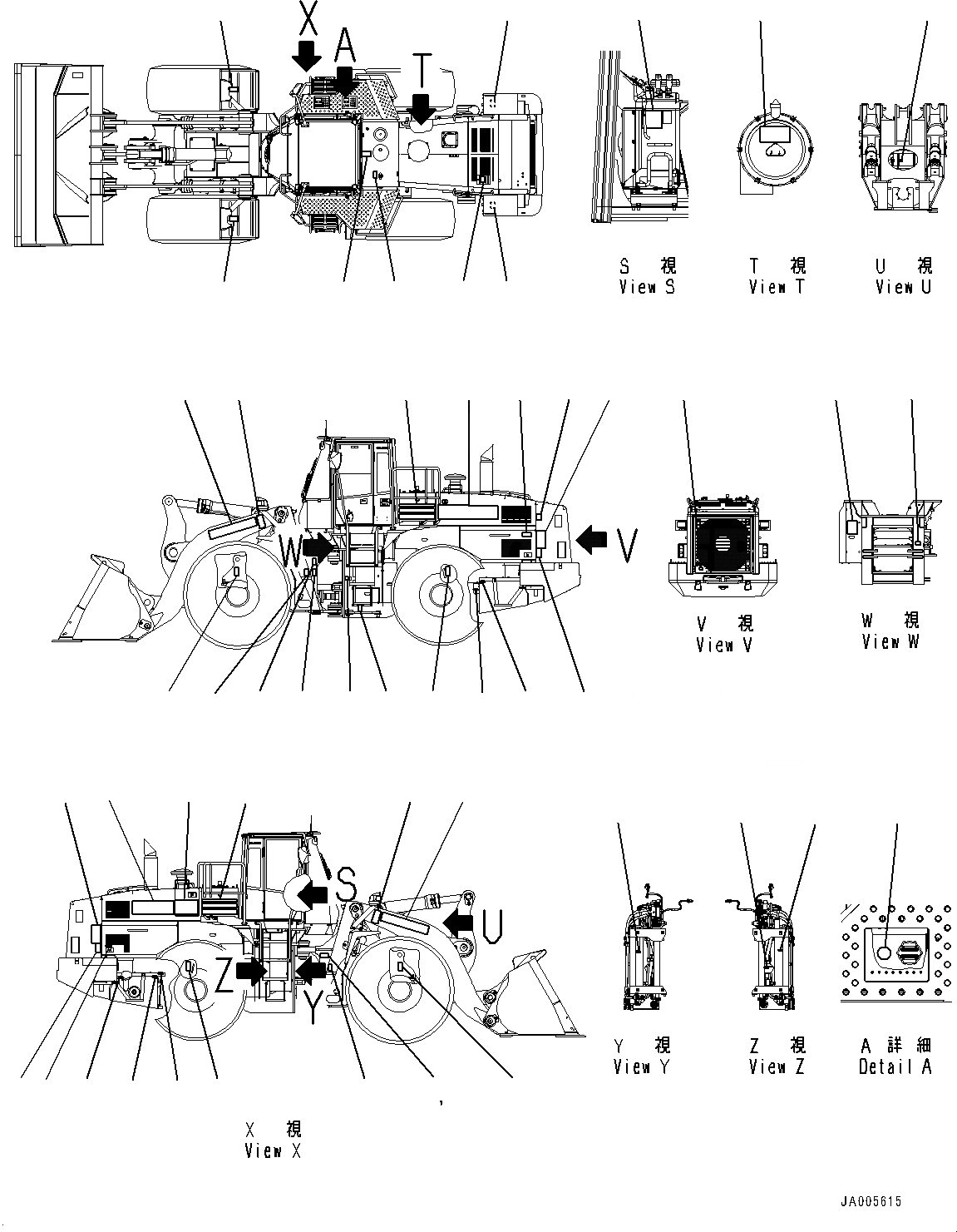 Схема запчастей Komatsu WA500-6R - МАРКИРОВКА (№-) МАРКИРОВКА, АНГЛ., ЕС