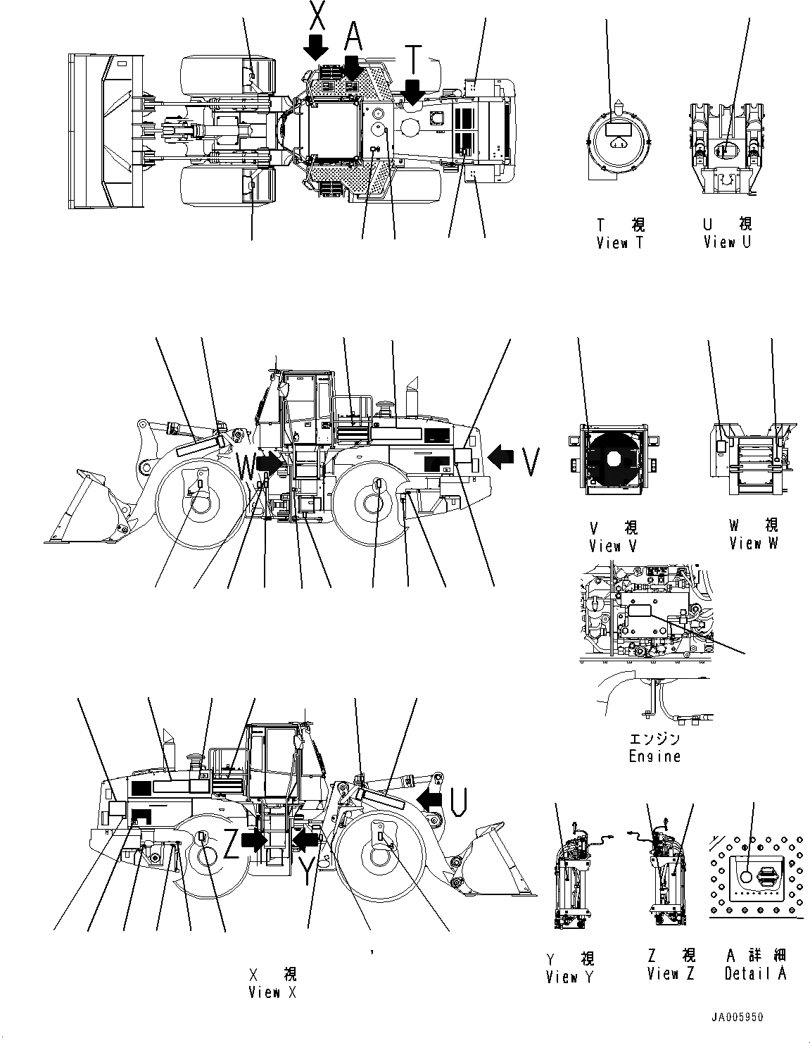 Схема запчастей Komatsu WA500-6R - МАРКИРОВКА (№-) МАРКИРОВКА, ИСПАНИЯ-АНГЛ.