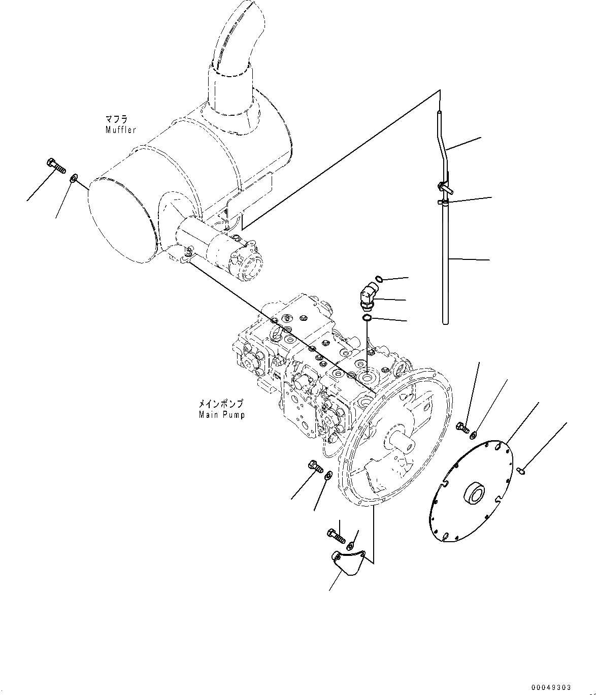 Схема запчастей Komatsu PC200-8 - ДЕМПФЕР, (/) (№-) ДЕМПФЕР