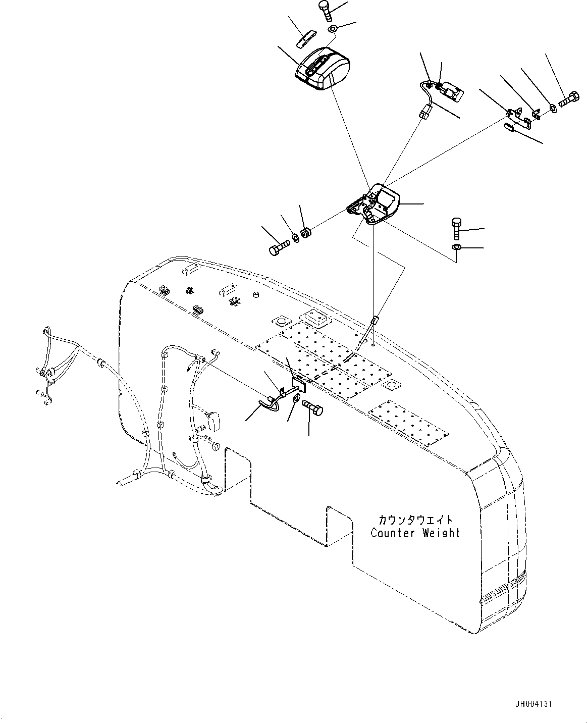 Схема запчастей Komatsu PC200-8 - ЗАДН.VIEW CAMERA (№-) ЗАДН.VIEW CAMERA, -CAMERA