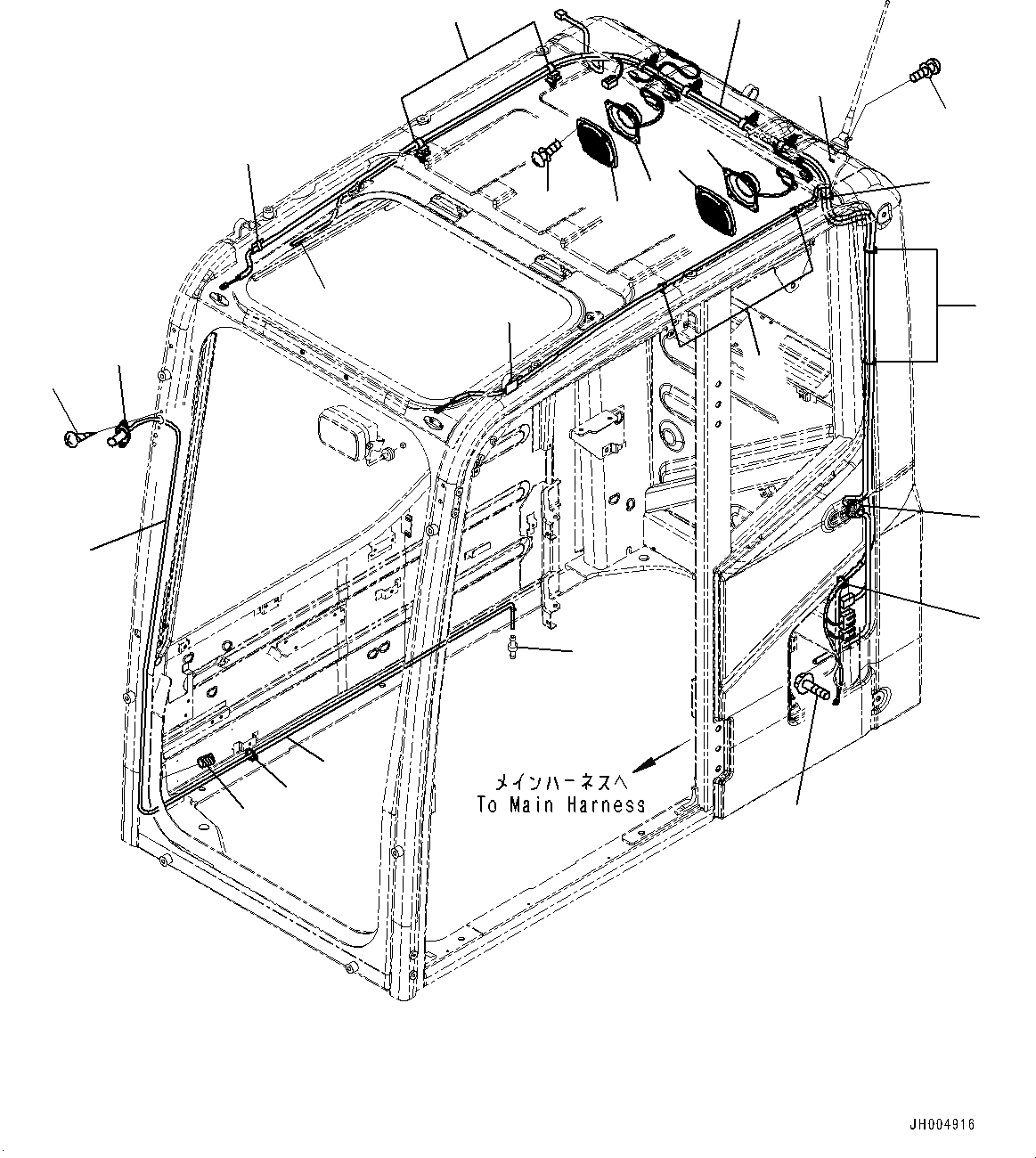 Схема запчастей Komatsu PC200-8 - КАБИНА, ГРОМКОГОВОРИТ. И ОМЫВАТЕЛЬ СТЕКЛА (№-8) КАБИНА, КАБИНА ROPS, ЗАЩИТА ОТ ВАНДАЛИЗМА, -ДОПОЛН. АКТУАТОР ТРУБЫ, АККУМУЛЯТОР, POWER ПОДАЮЩ., VOLT, KOMTRAX, ДЛЯ AUSTRALI