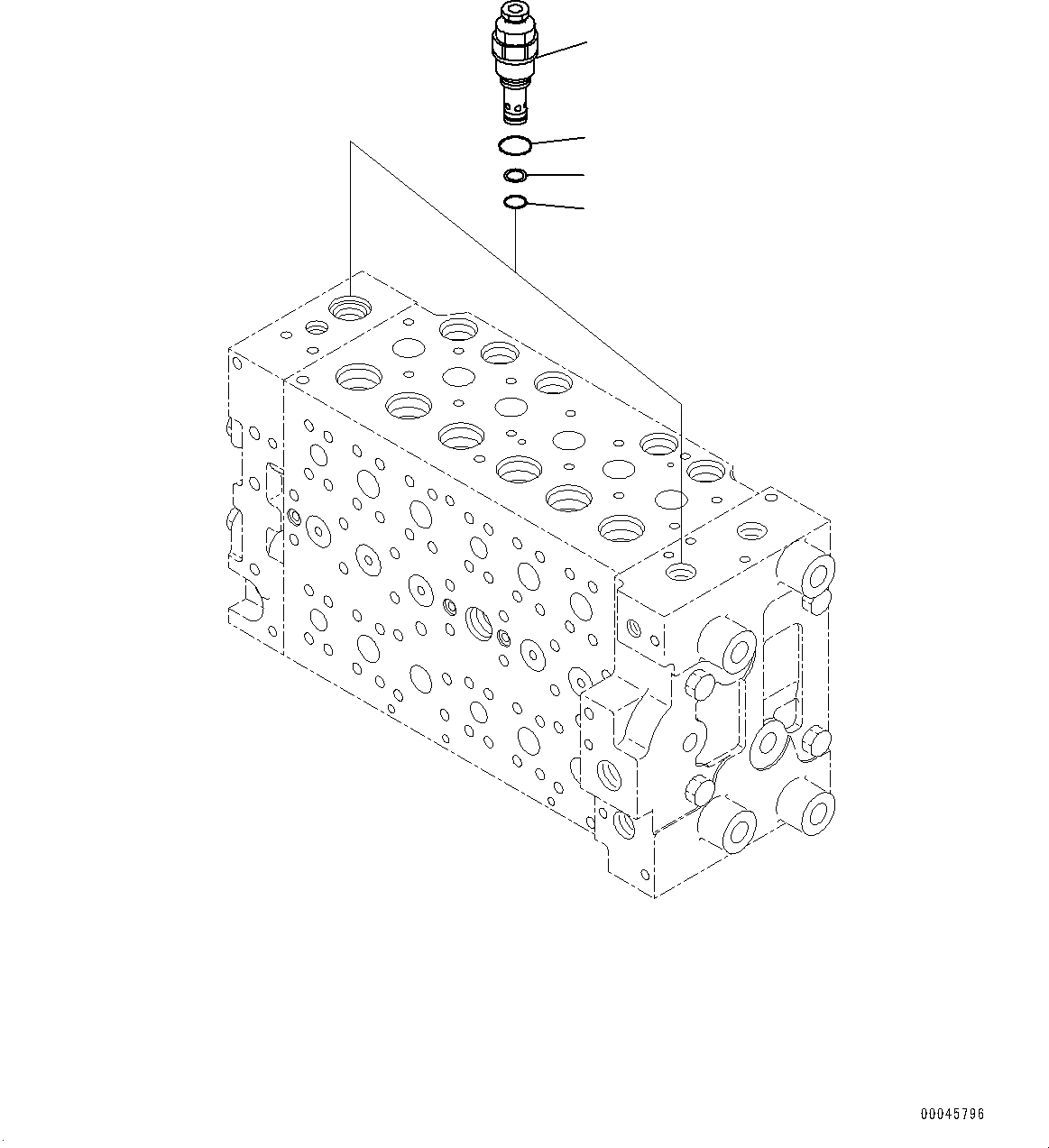 Схема запчастей Komatsu PC200LC-8 - УПРАВЛЯЮЩ. КЛАПАН, ВНУТР. ЧАСТИ (9/7) (№-) УПРАВЛЯЮЩ. КЛАПАН