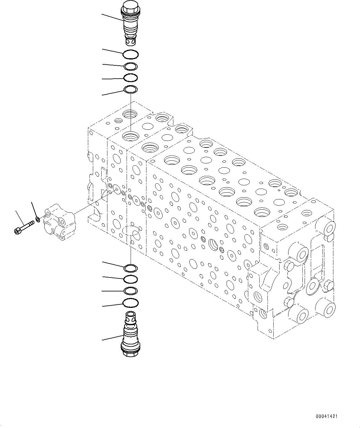 Схема запчастей Komatsu PC200LC-8 - УПРАВЛЯЮЩ. КЛАПАН, ВНУТР. ЧАСТИ (/) (№-) УПРАВЛЯЮЩ. КЛАПАН, -АКТУАТОР