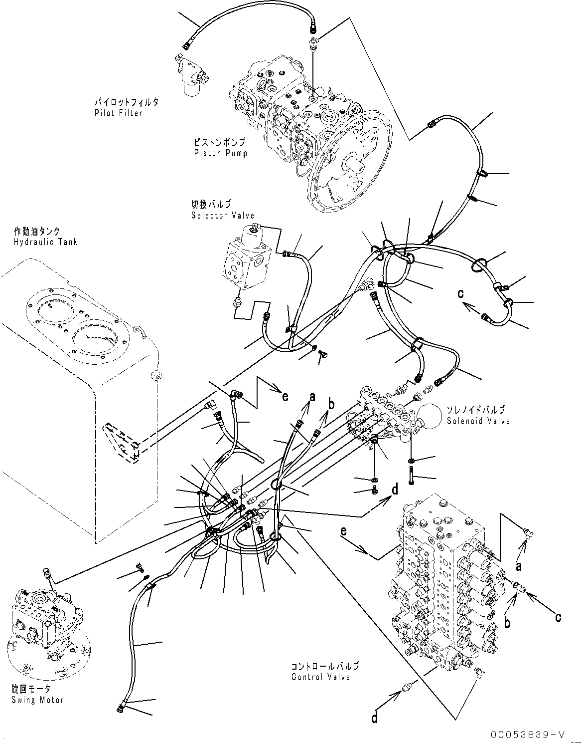 Схема запчастей Komatsu PC200LC-8 - СОЛЕНОИДНЫЙ КЛАПАН ТРУБЫ, ТРУБЫ (№-) СОЛЕНОИДНЫЙ КЛАПАН ТРУБЫ, -АКТУАТОР