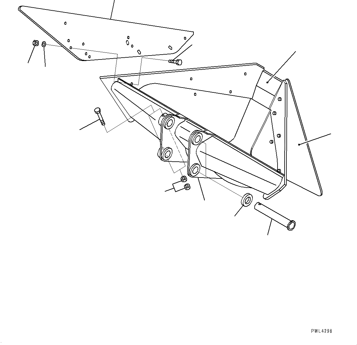 Схема запчастей Komatsu PC200LC-8 - КОВШ (№-) КОВШ, TRAPEZOIDAL