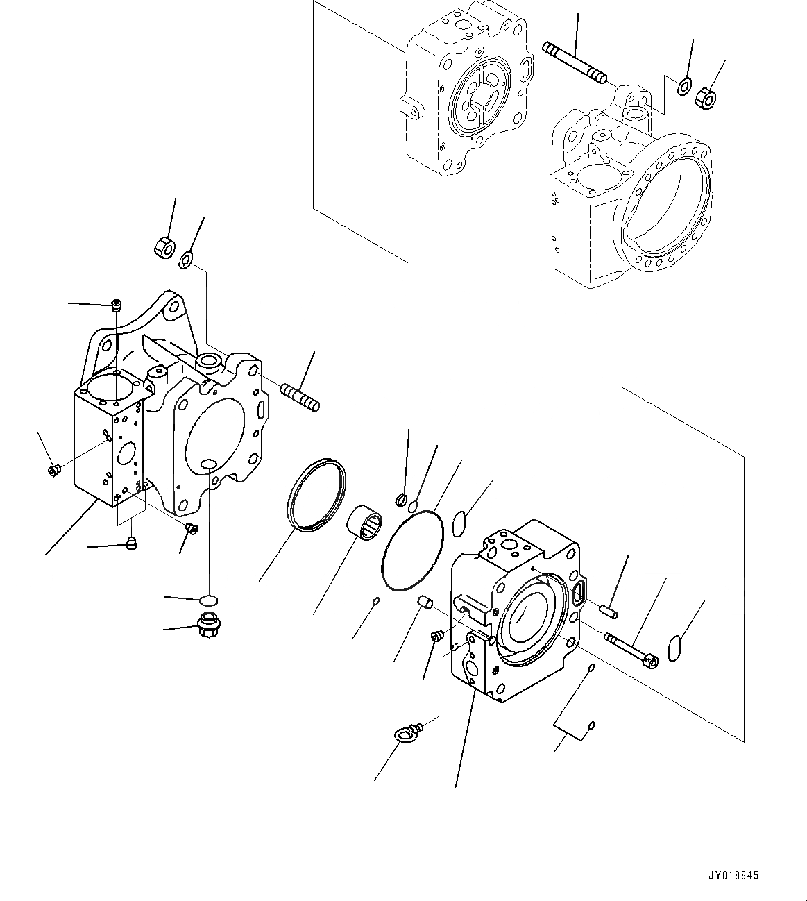 Схема запчастей Komatsu PC1250LC-8 - NO. НАСОС, ВНУТР. ЧАСТИ (/) (№9-) NO. НАСОС