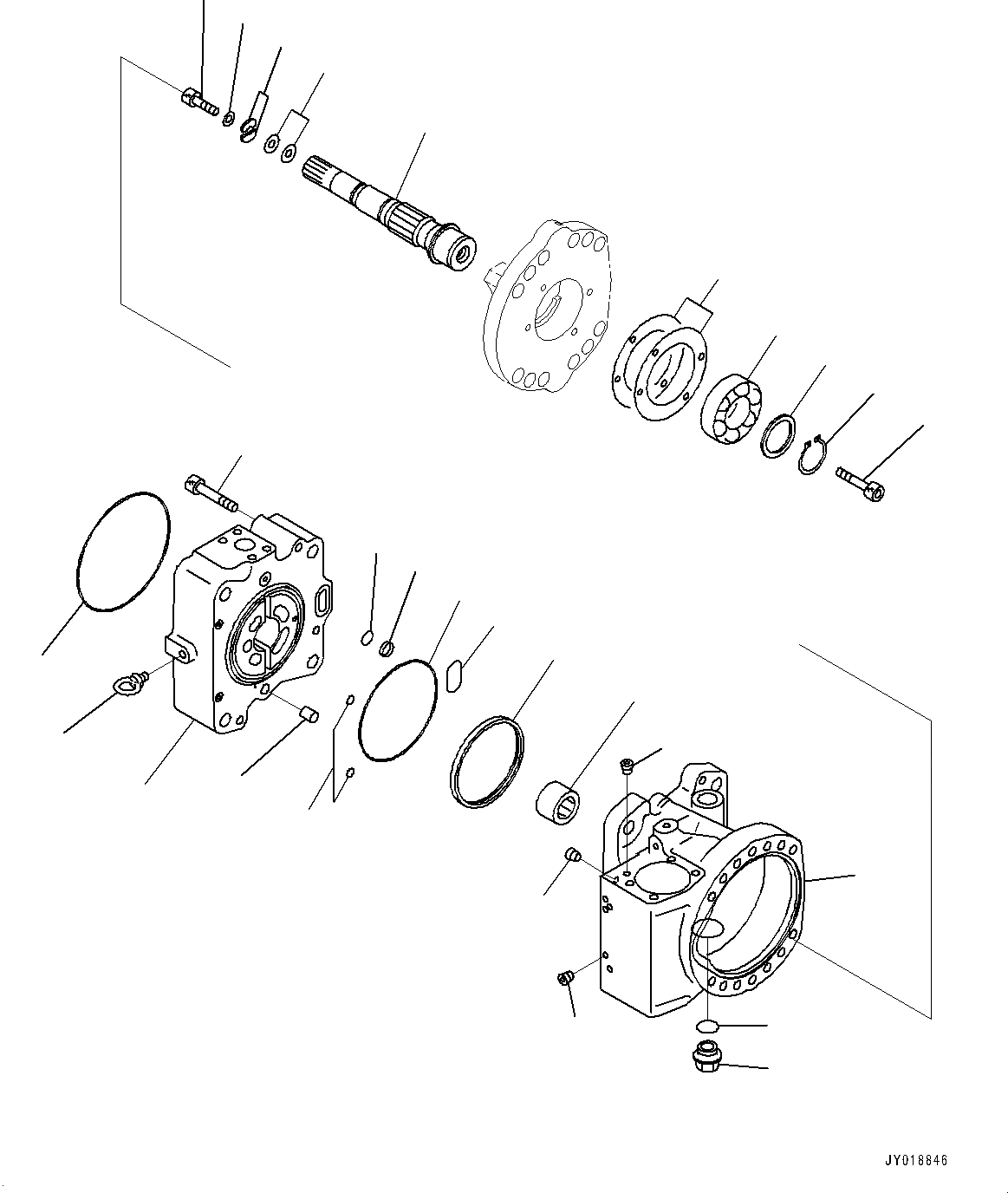 Схема запчастей Komatsu PC1250LC-8 - NO. НАСОС, ВНУТР. ЧАСТИ (/) (№9-) NO. НАСОС