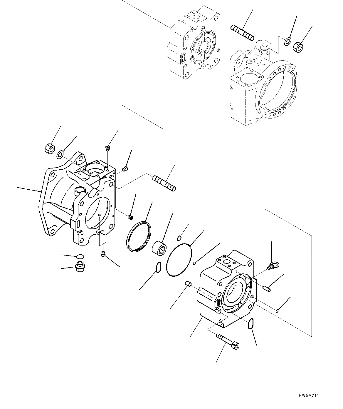 Схема запчастей Komatsu PC1250LC-8 - NO. НАСОС, ВНУТР. ЧАСТИ (/) (№8-8) NO. НАСОС