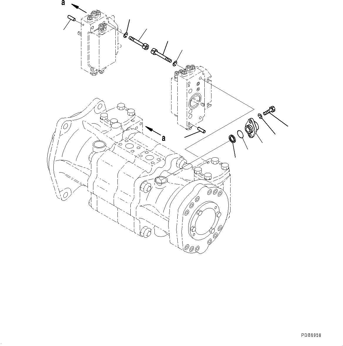 Схема запчастей Komatsu PC1250LC-8 - NO. НАСОС, ВНУТР. ЧАСТИ (9/) (№8-) NO. НАСОС