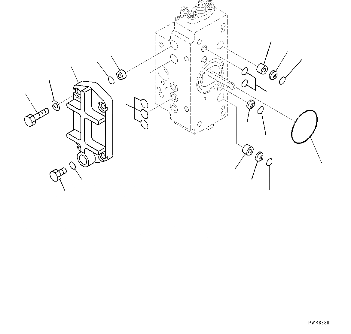 Схема запчастей Komatsu PC1250LC-8 - NO. НАСОС, ВНУТР. ЧАСТИ (/) (№8-) NO. НАСОС