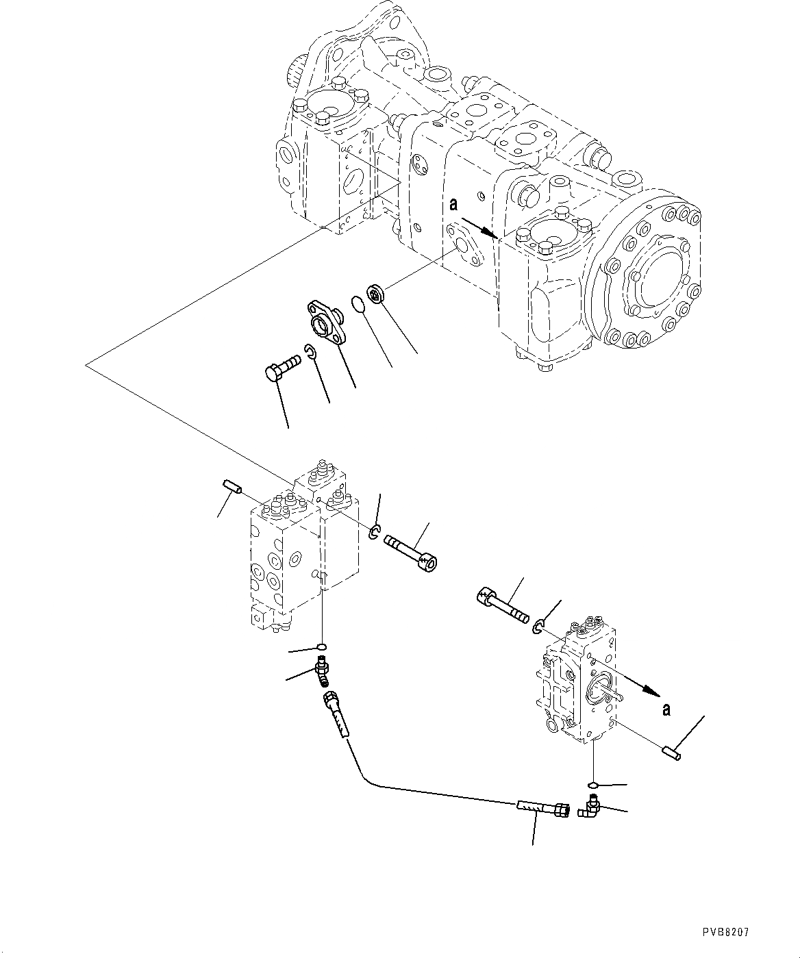 Схема запчастей Komatsu PC1250LC-8 - NO. НАСОС, ВНУТР. ЧАСТИ (/) (№8-) NO. НАСОС