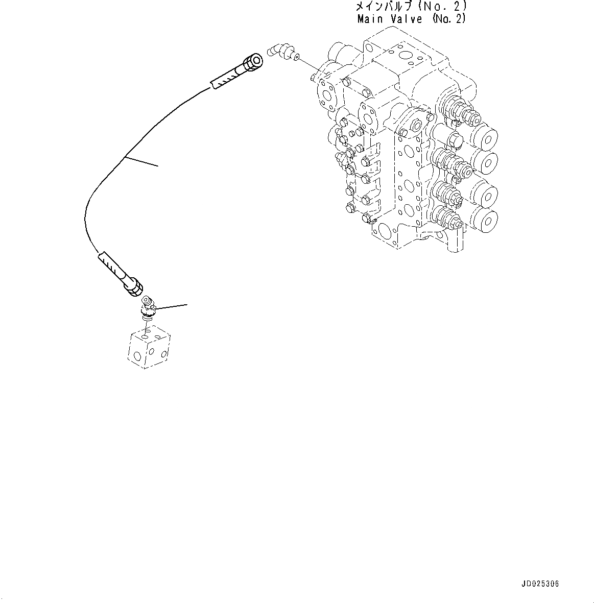 Схема запчастей Komatsu PC1250LC-8 - ПРОПОРЦИОНАЛЬН. PRESSURE УПРАВЛ-Е (PPC) ПРЯМ. ГИДРОЛИНИЯ ХОДА(№8-) ПРОПОРЦИОНАЛЬН. PRESSURE УПРАВЛ-Е (PPC) ПРЯМ. ХОД ТРУБЫ