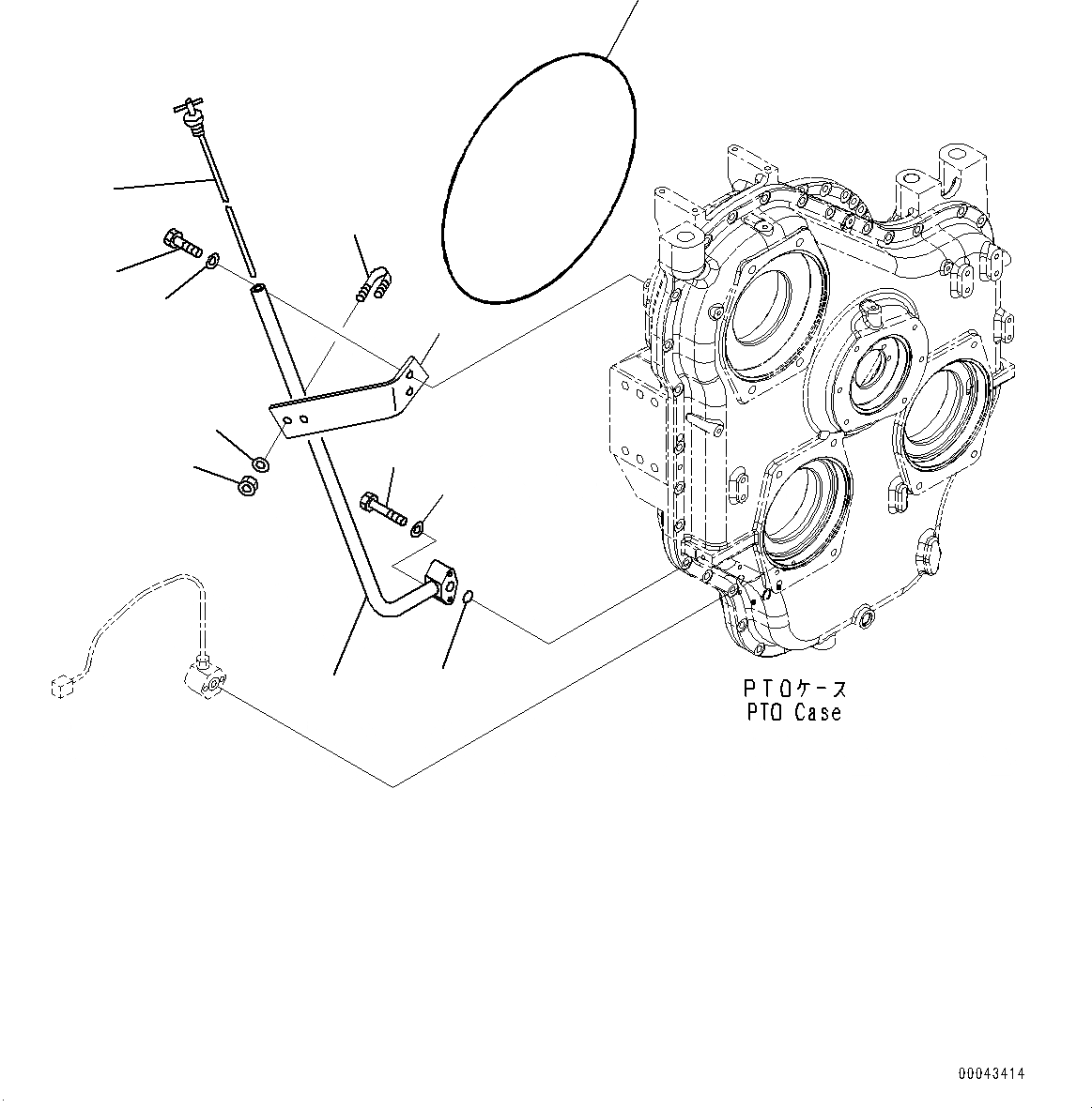 Схема запчастей Komatsu PC1250-8 - POWER TAKEOFF, МАСЛ. ЩУП (№8-) POWER TAKEOFF, VHMS