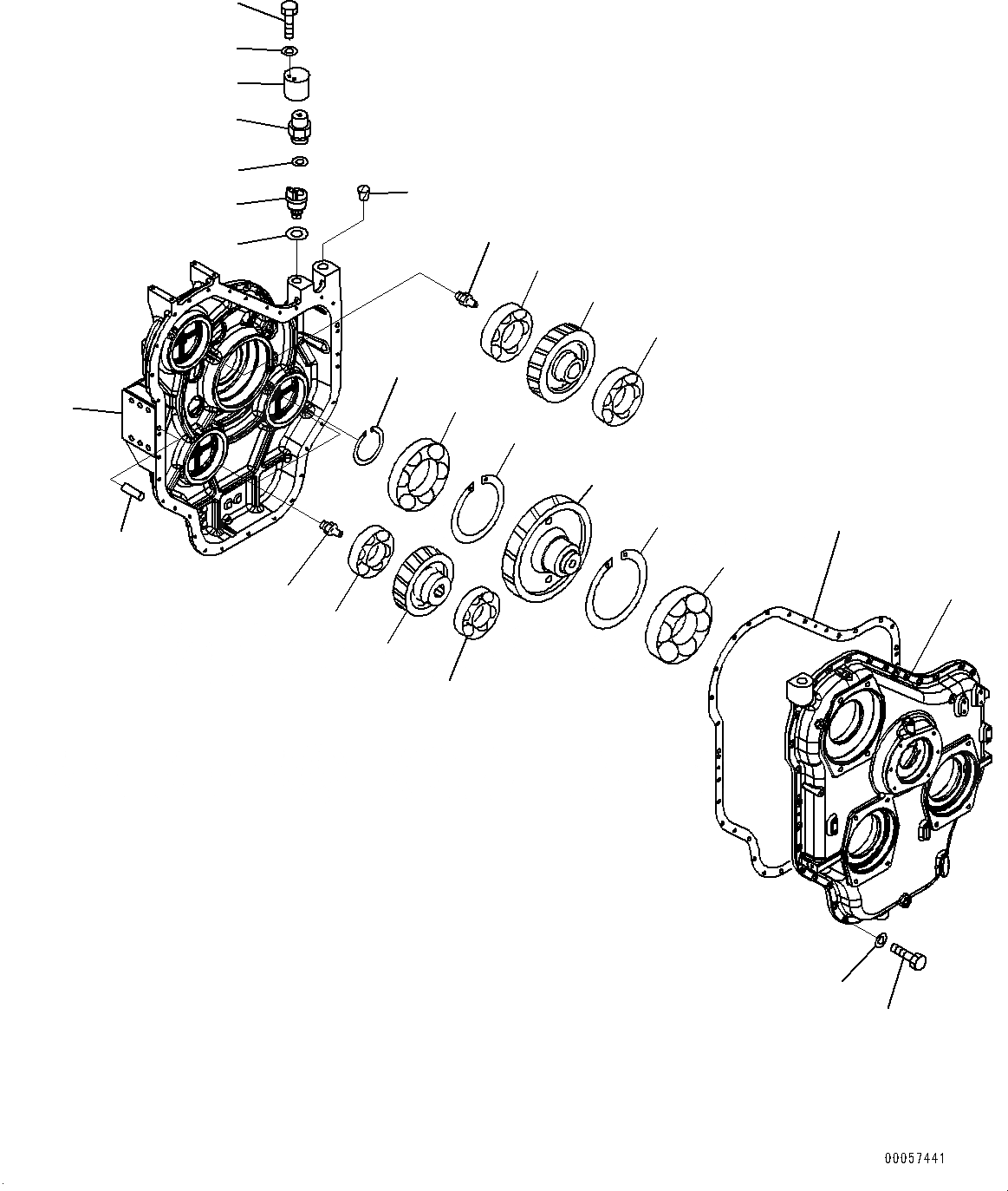 Схема запчастей Komatsu PC1250-8 - POWER TAKEOFF, PTO(МЕХ-М ОТБОРА МОЩНОСТИ) ASSEMBLY (№8-) POWER TAKEOFF, ЗАПЫЛЕНН МЕСТН. ARRANGEMENT