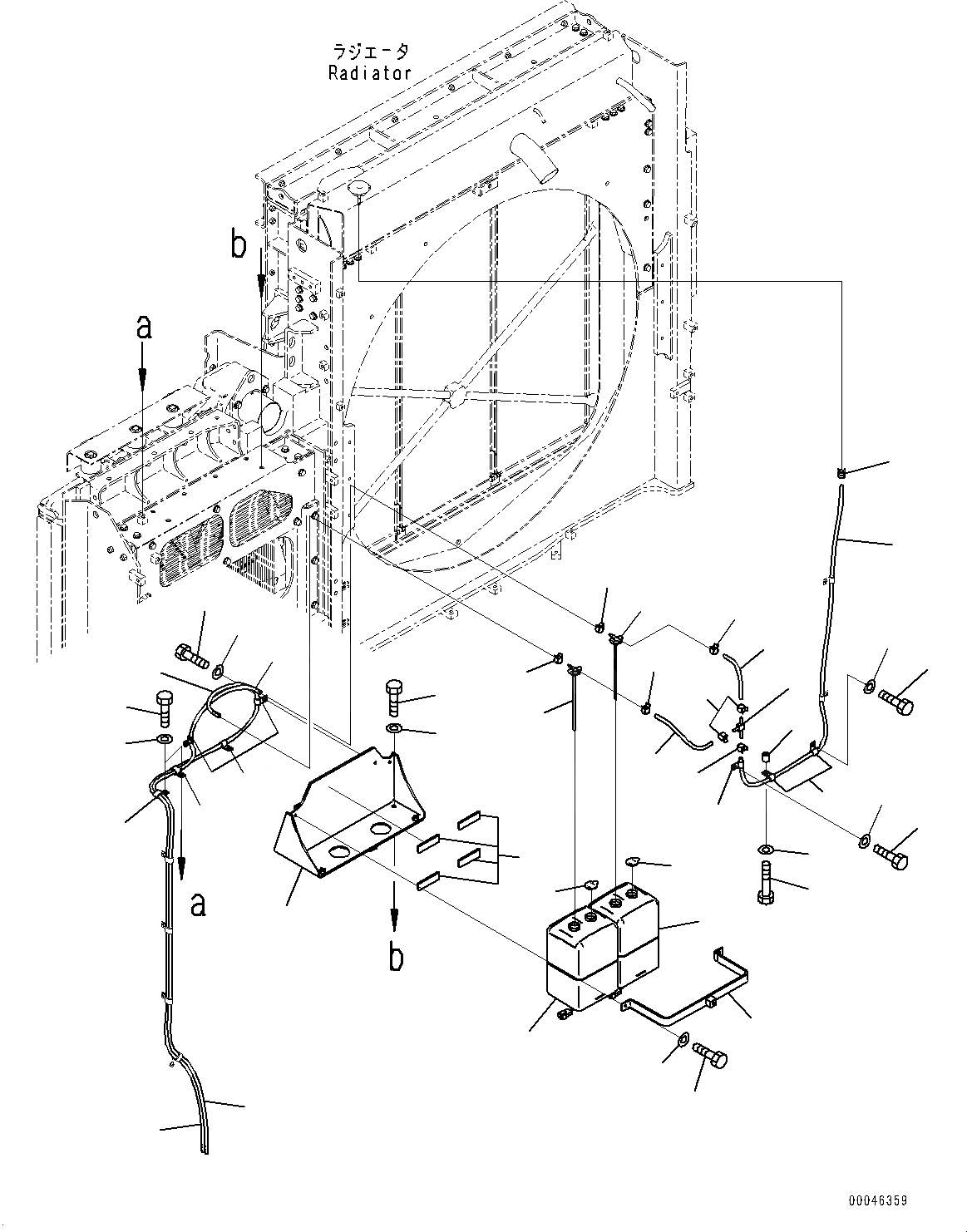 Схема запчастей Komatsu PC1250-8 - СИСТЕМА ОХЛАЖДЕНИЯ, РЕЗЕРВН. БАК (№8-) СИСТЕМА ОХЛАЖДЕНИЯ, АВТОМАТИЧ. КОНДИЦ. ВОЗДУХА