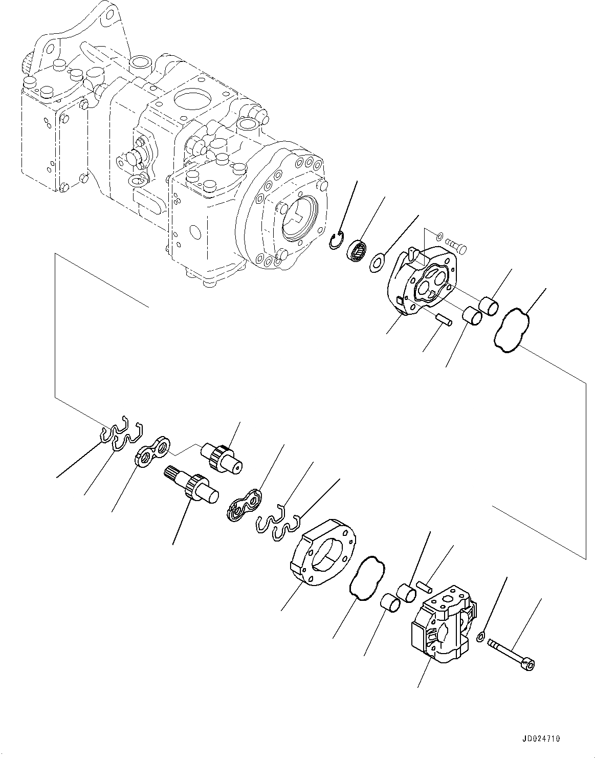 Схема запчастей Komatsu PC1250-8 - NO. НАСОС, ВНУТР. ЧАСТИ (/) (№8-) NO. НАСОС