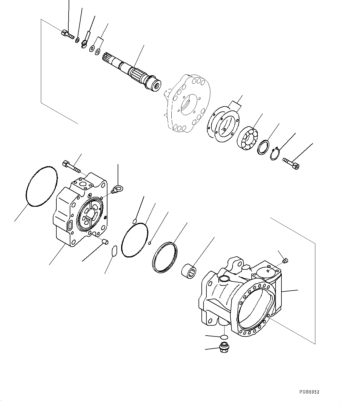 Схема запчастей Komatsu PC1250-8 - NO. НАСОС, ВНУТР. ЧАСТИ (/) (№8-8) NO. НАСОС