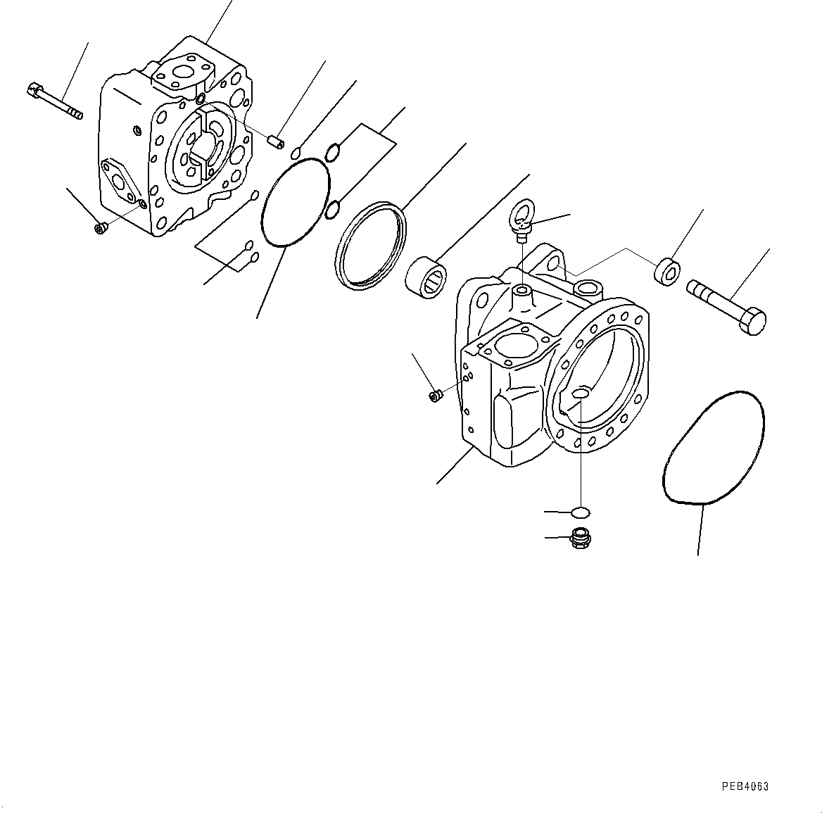 Схема запчастей Komatsu PC1250-8 - NO. НАСОС, ВНУТР. ЧАСТИ (/) (№8-) NO. НАСОС