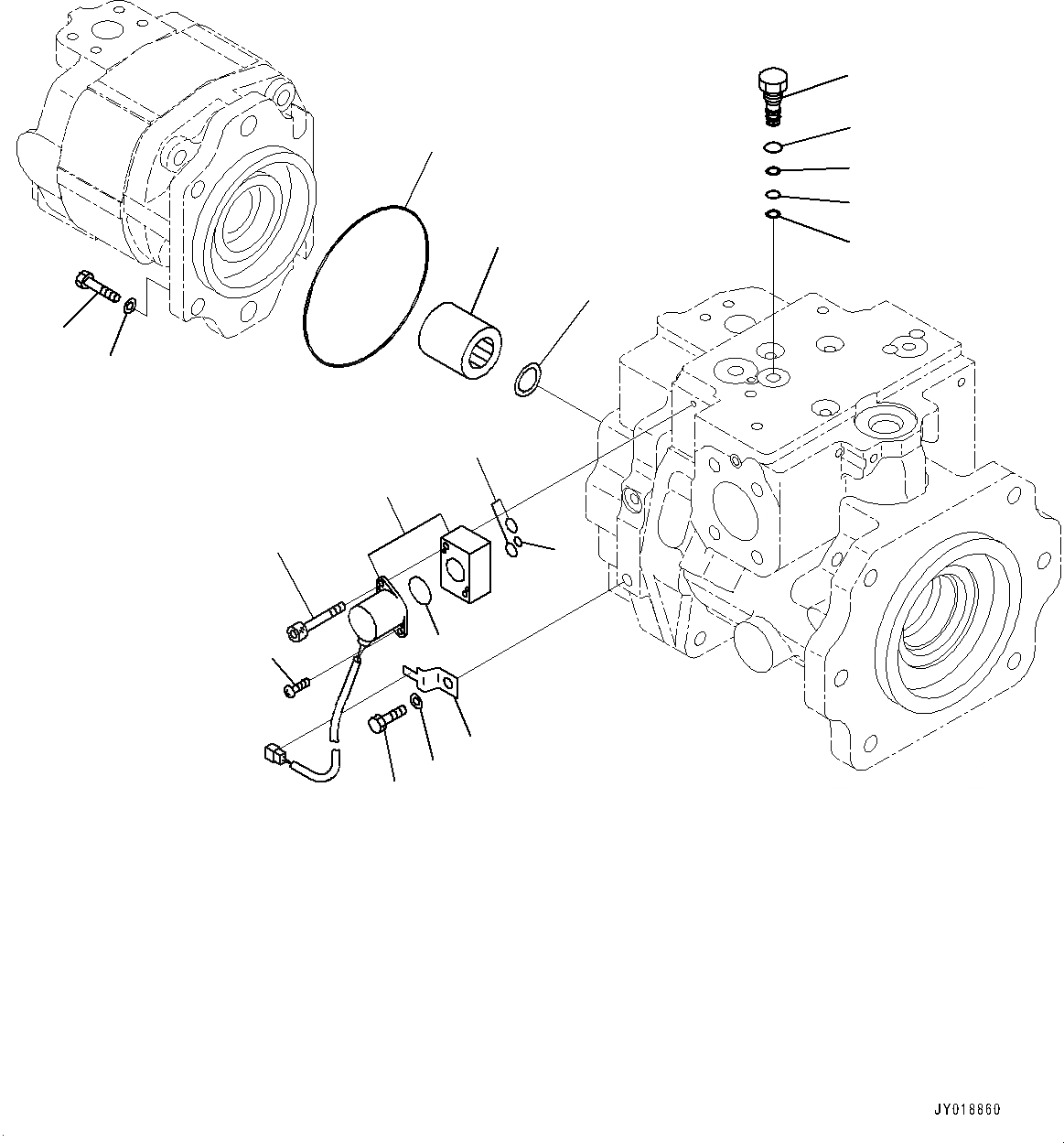 Схема запчастей Komatsu PC1250-8 - ПРИВОД НАСОС, ВЕНТИЛЯТОР И ГЛАВН. НАСОС (/7) (№8-) ПРИВОД НАСОС