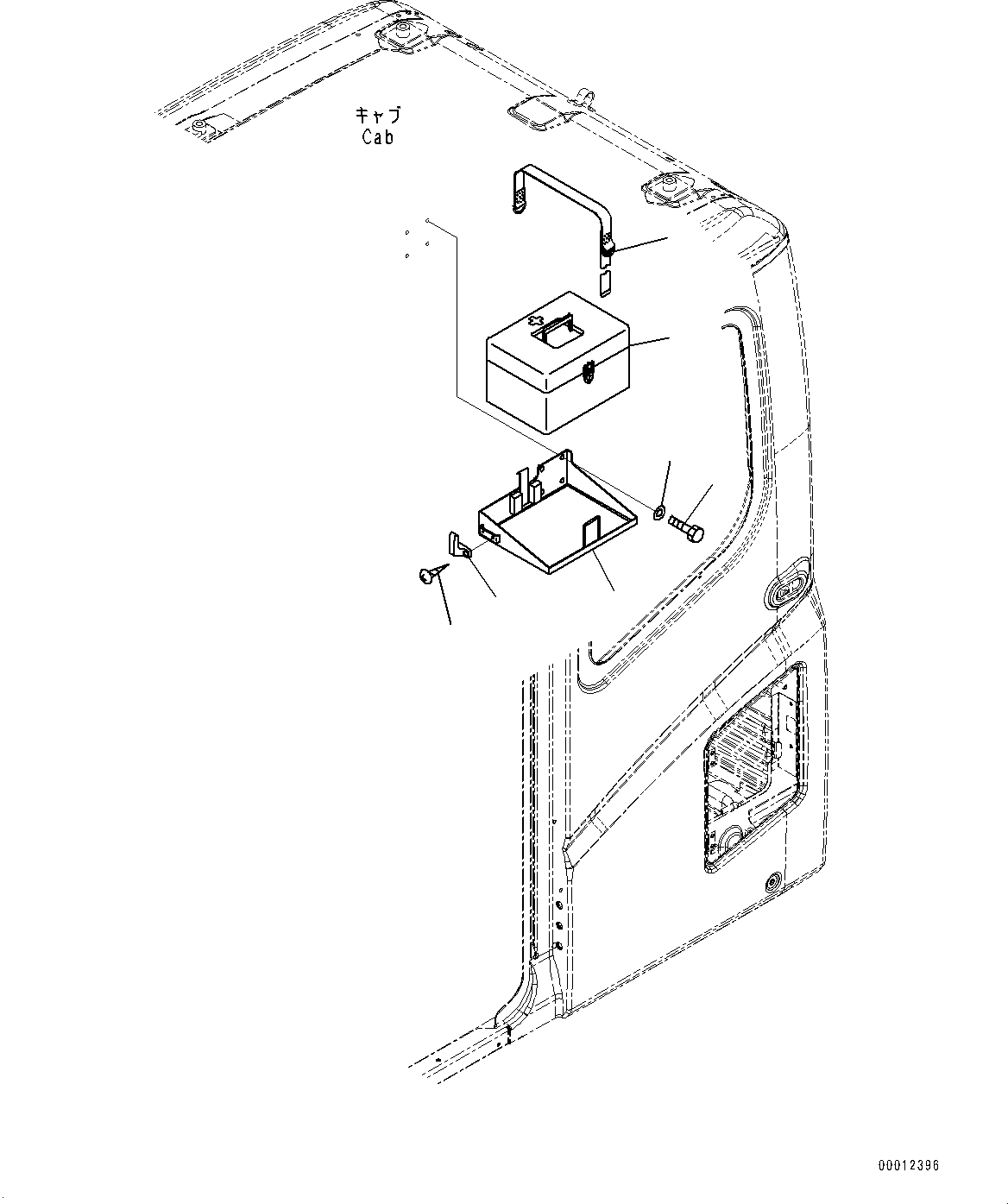 Схема запчастей Komatsu PC1250-8 - АПТЕЧКА (№8-) АПТЕЧКА