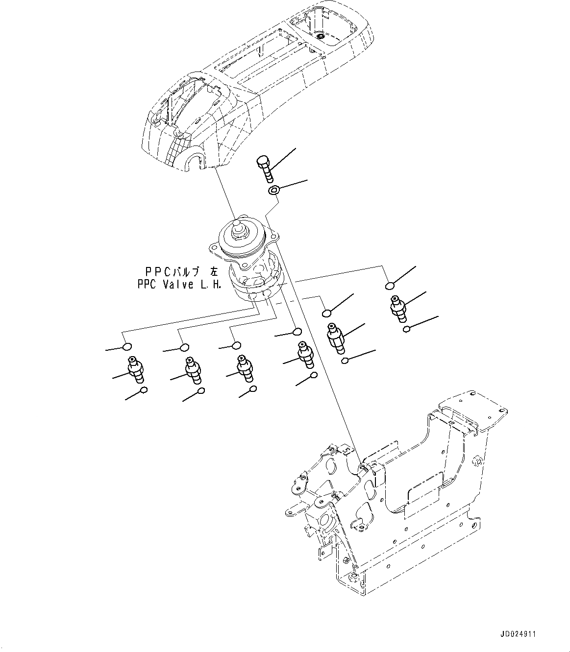 Схема запчастей Komatsu PC1250-8 - ОСНОВН. КОНСТРУКЦИЯ, ПОЛ, КЛАПАН, ЛЕВ. (№8-) ОСНОВН. КОНСТРУКЦИЯ, С ВЫС. КРЕПЛЕНИЕ КАБИНЫ, ПРЯМАЯ ЛОПАТА CONFIGURATION, AM-FM РАДИО ДЛЯ АЗИИ, VHMS