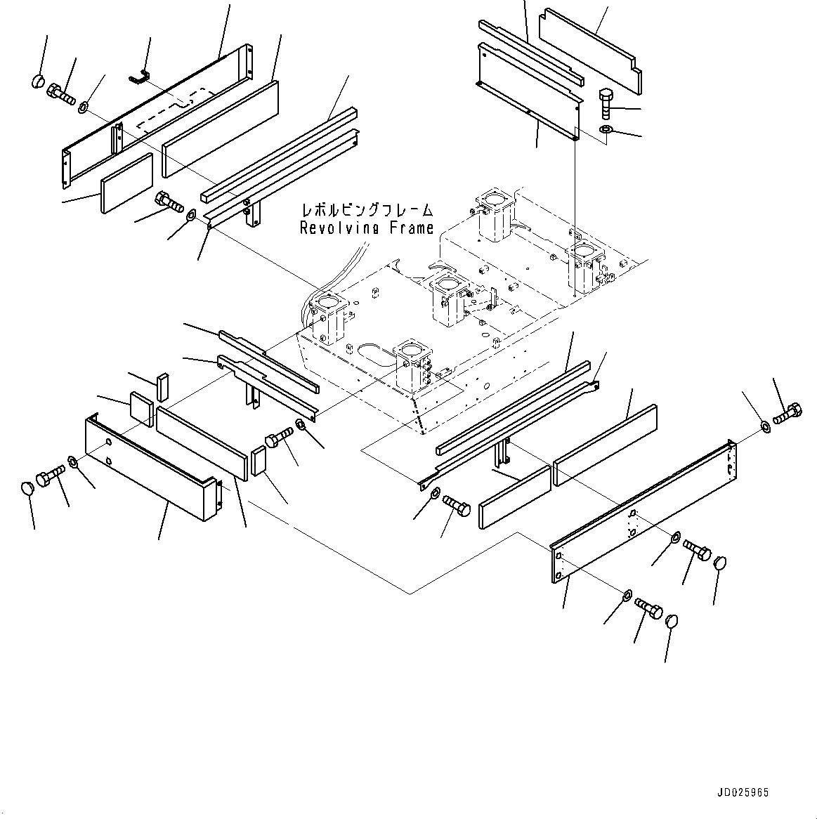 Схема запчастей Komatsu PC1250-8 - КАБИНА COVER, (№8-78) КАБИНА COVER, С КАБИНОЙ-ПЕРЕДН. ОКНА PULL-UP