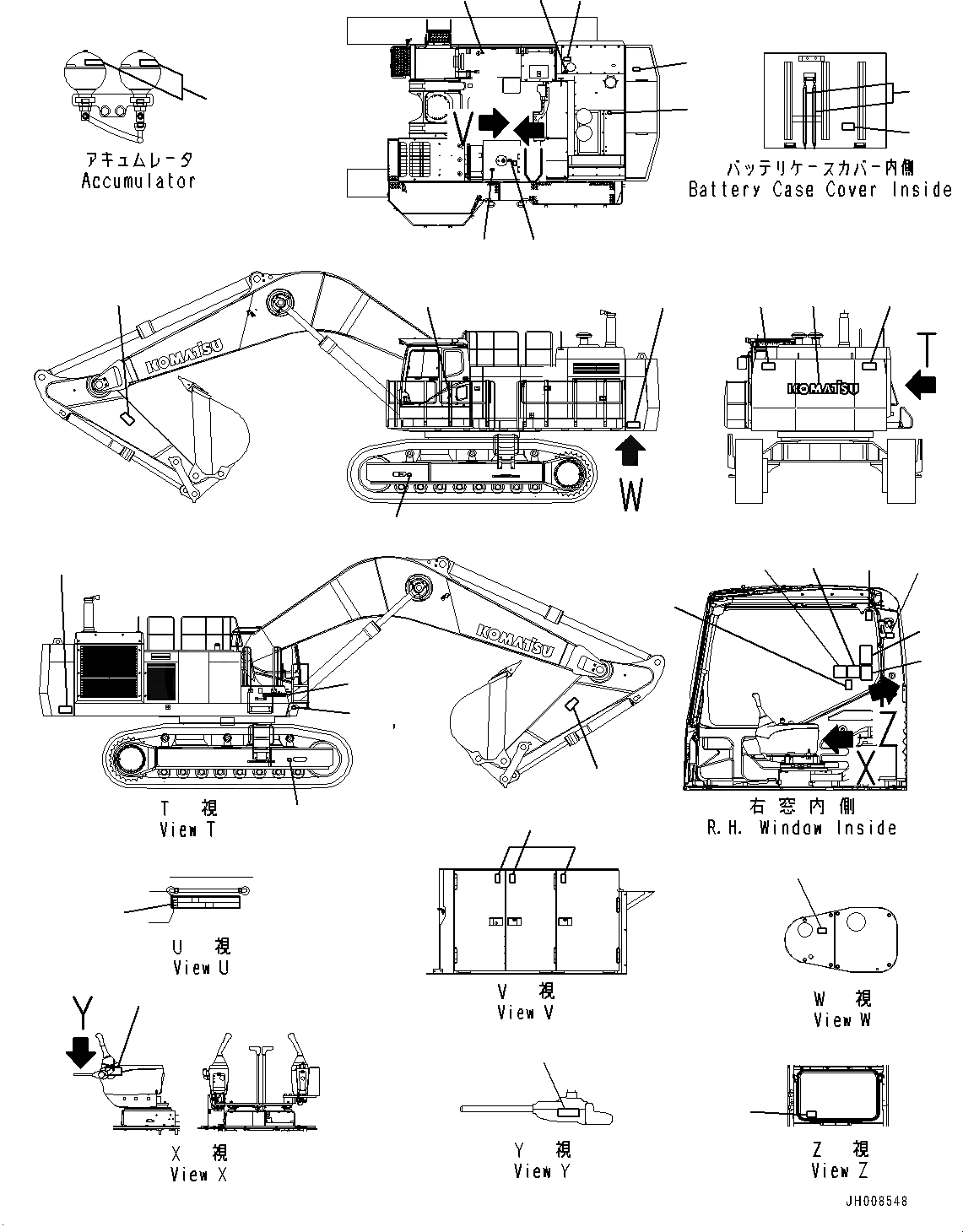 Схема запчастей Komatsu PC1250-8 - МАРКИРОВКА, OPERATING И ПРЕДУПРЕЖДАЮЩ. МАРКИРОВКА (№8-) МАРКИРОВКА, ИСПАНИЯ, ТОПЛИВН. БЫСТР. ЗАПРАВ. СИСТЕМА