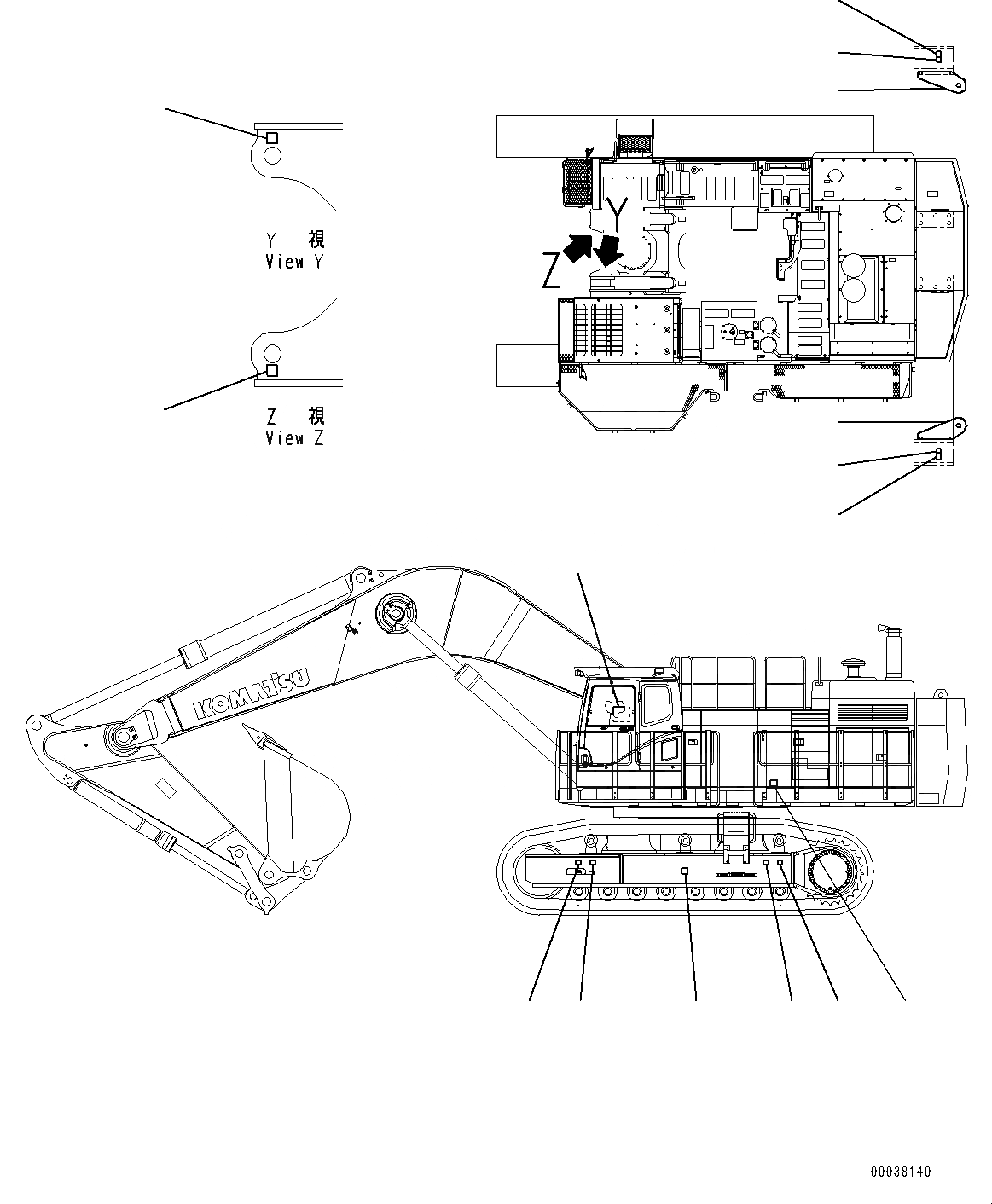 Схема запчастей Komatsu PC1250-8 - ПОДЪЕМ POINT (№8-) ПОДЪЕМ POINT, АНГЛ.